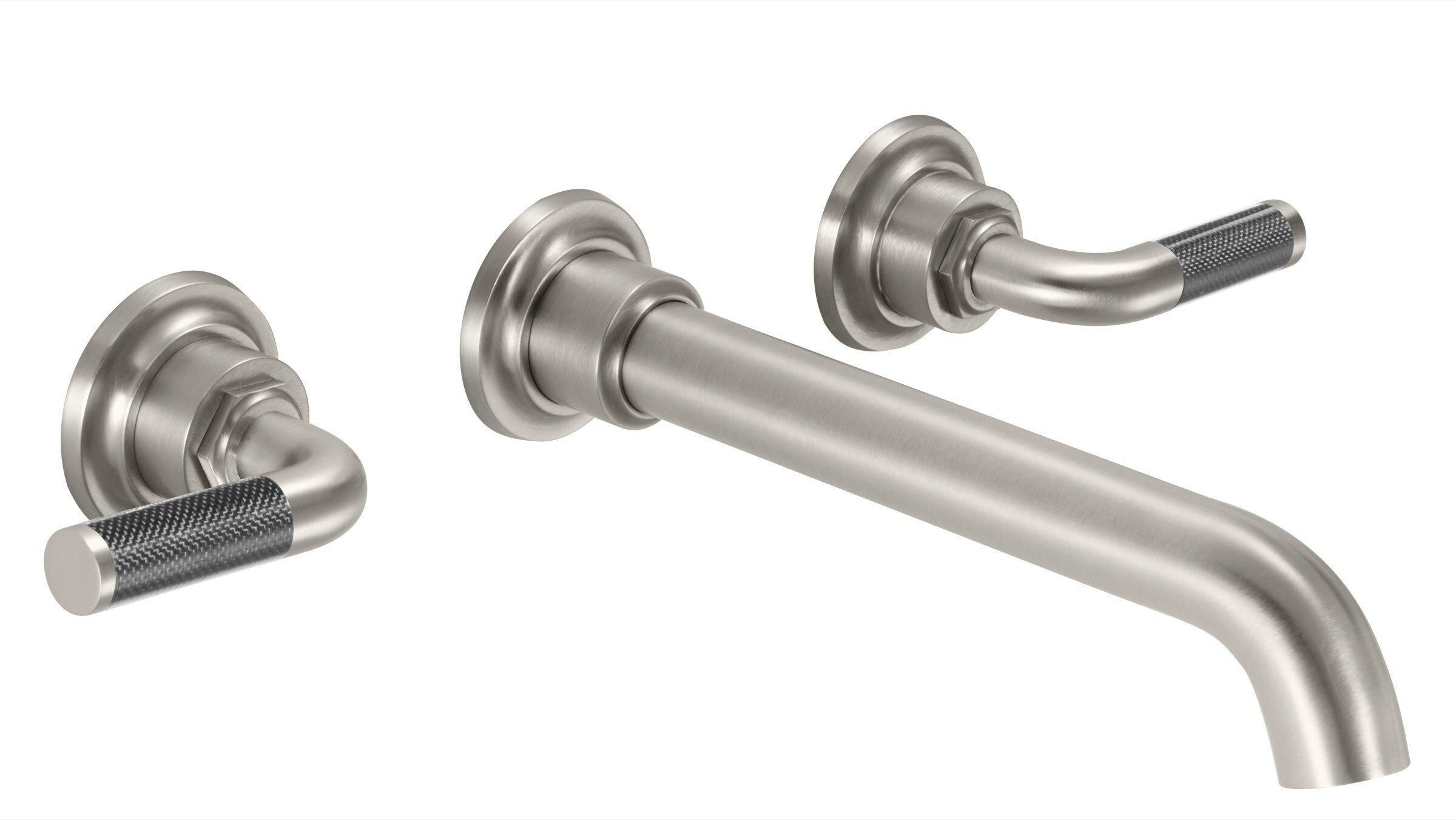 Descanso Vessel Lavatory Faucet Trim Only - Carbon Fiber Handle