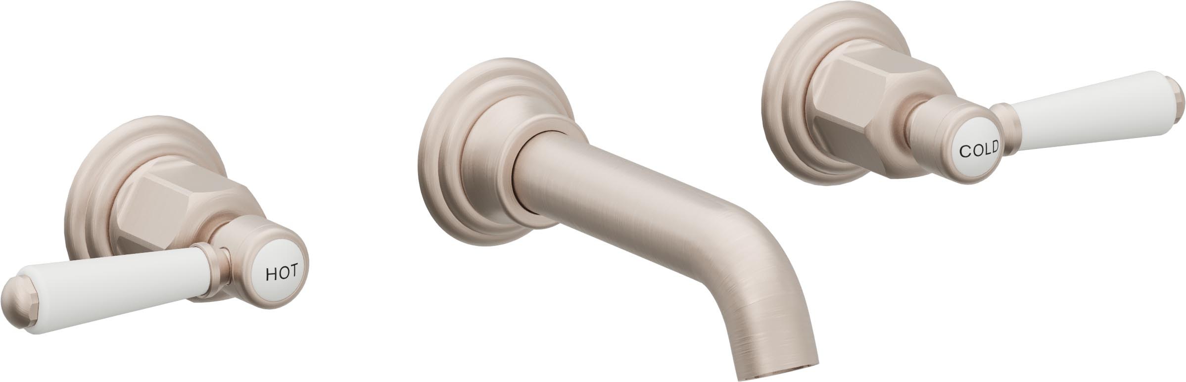 Coronado Two Handle Lavatory Wall Faucet Trim Only