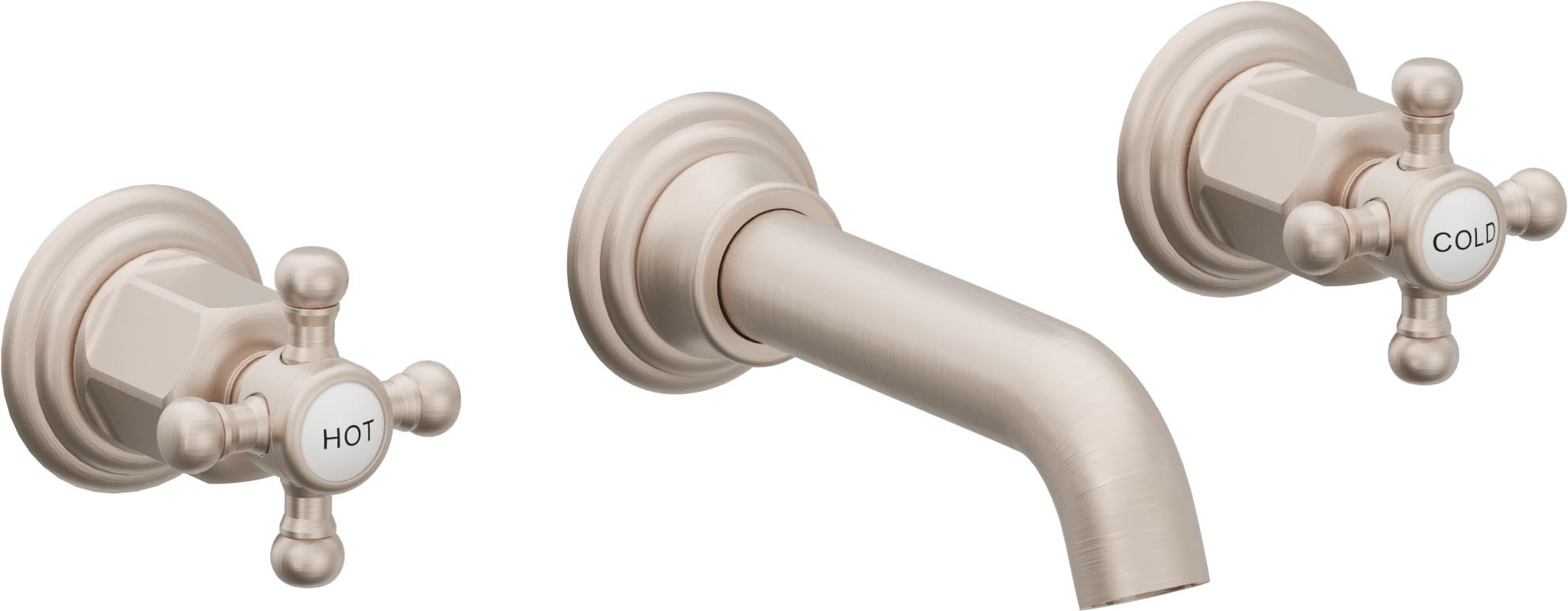 Coronado Two Handle Lavatory Wall Faucet Trim Only