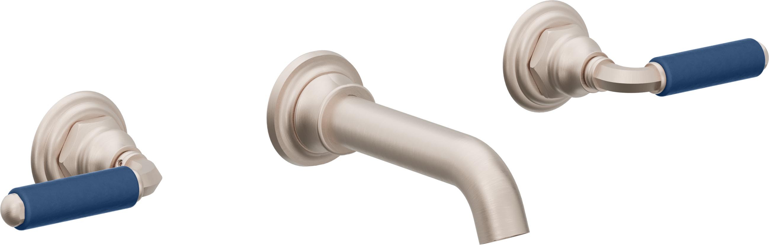 Del Mar Two Handle Lavatory Wall Faucet Trim Only — image 1