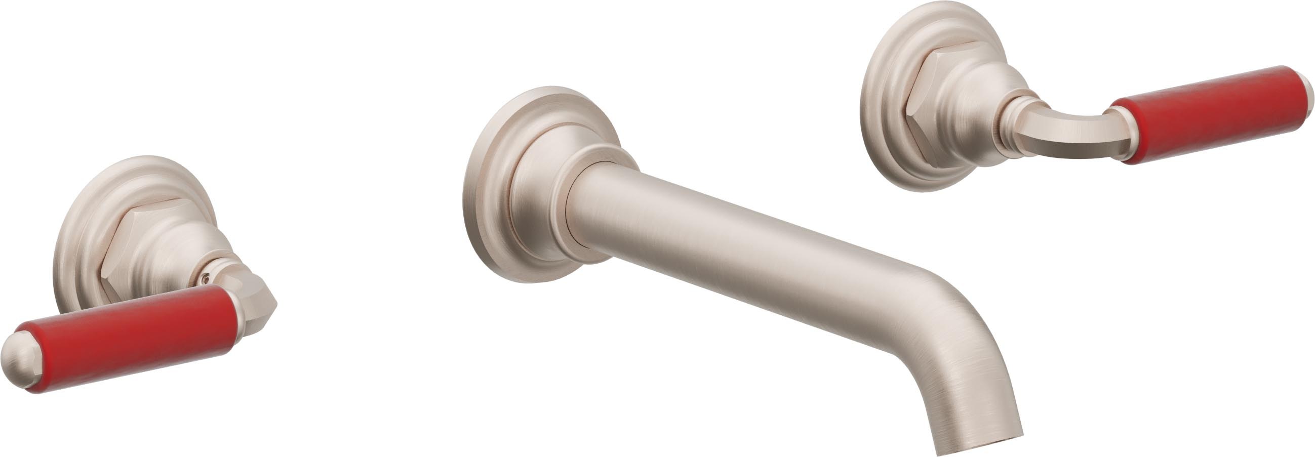 Del Mar Two Handle Lavatory Wall Faucet Trim Only — image 1