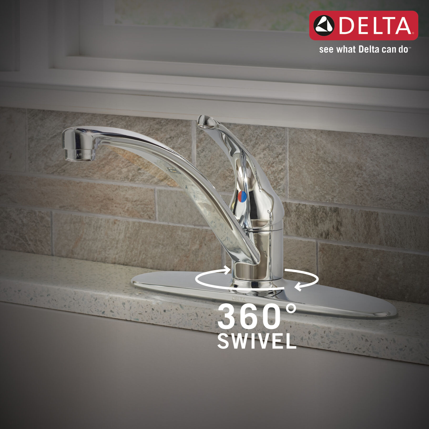 Single Handle Kitchen Faucet in Chrome 10900LF — thumbnail 2