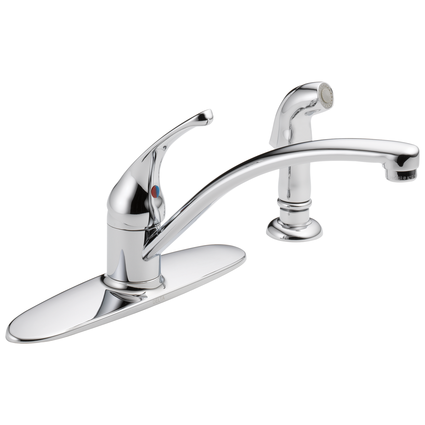 Single Handle Kitchen Faucet with Spray in Chrome 10901LF