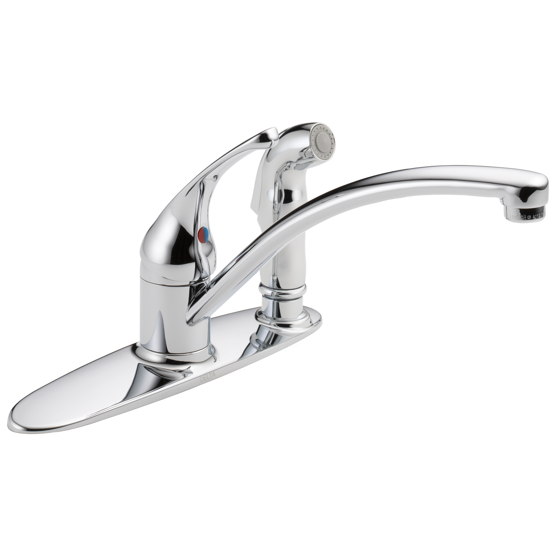 Single Handle Kitchen Faucet with Spray in Chrome 10902LF