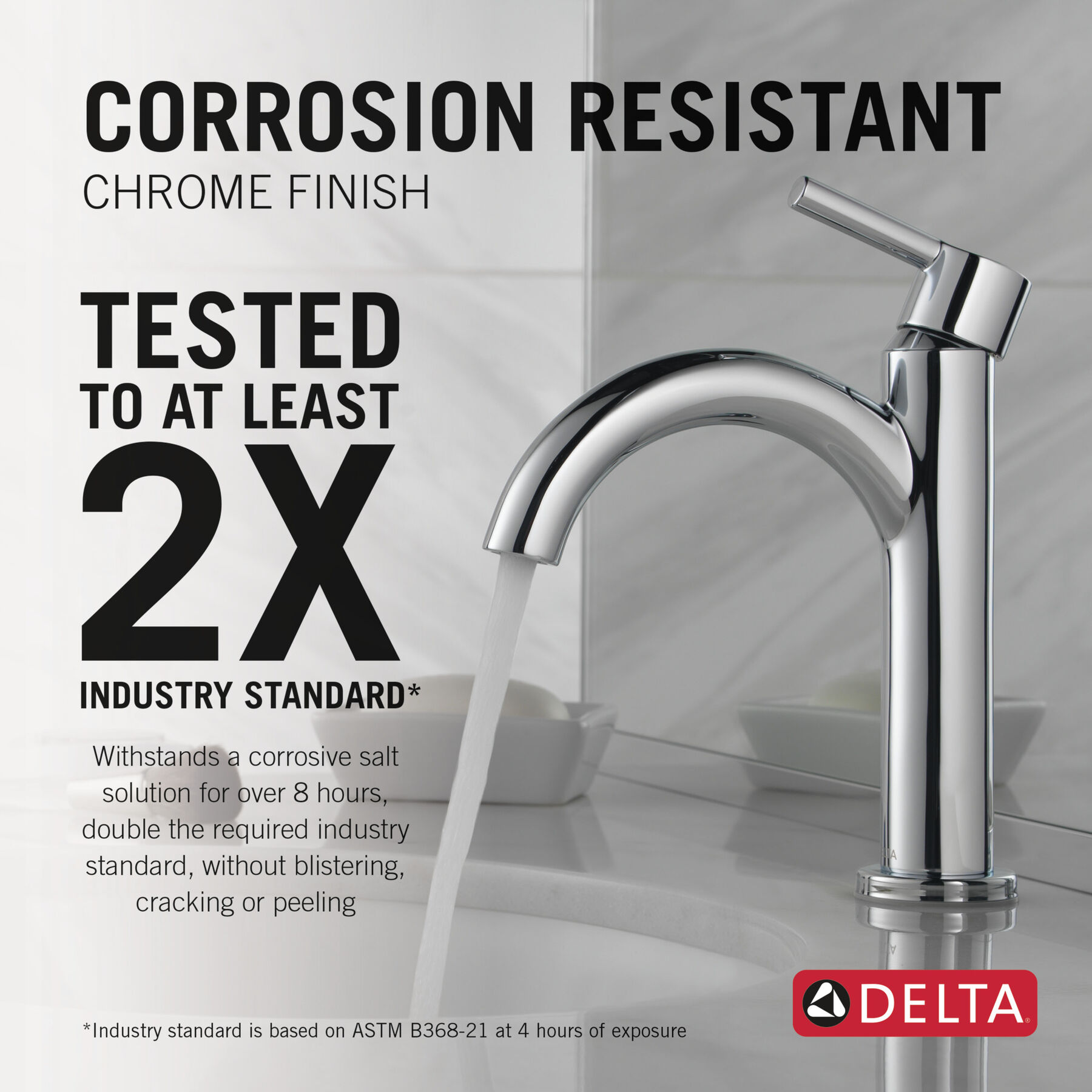 Single Handle Bathroom Faucet in Chrome 15749LF — thumbnail 3