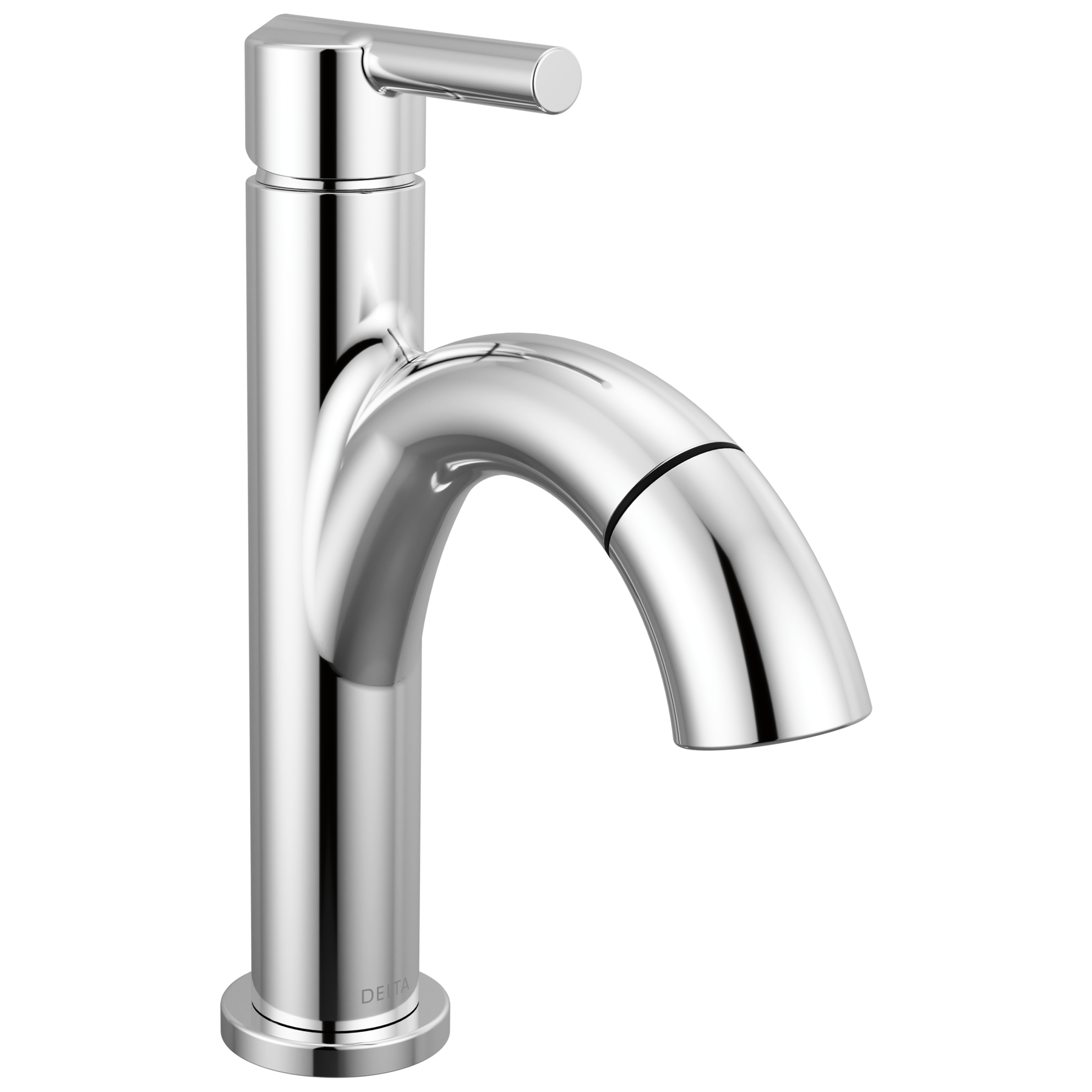 Single Handle Pull-Down Bathroom Faucet in Chrome — thumbnail 3