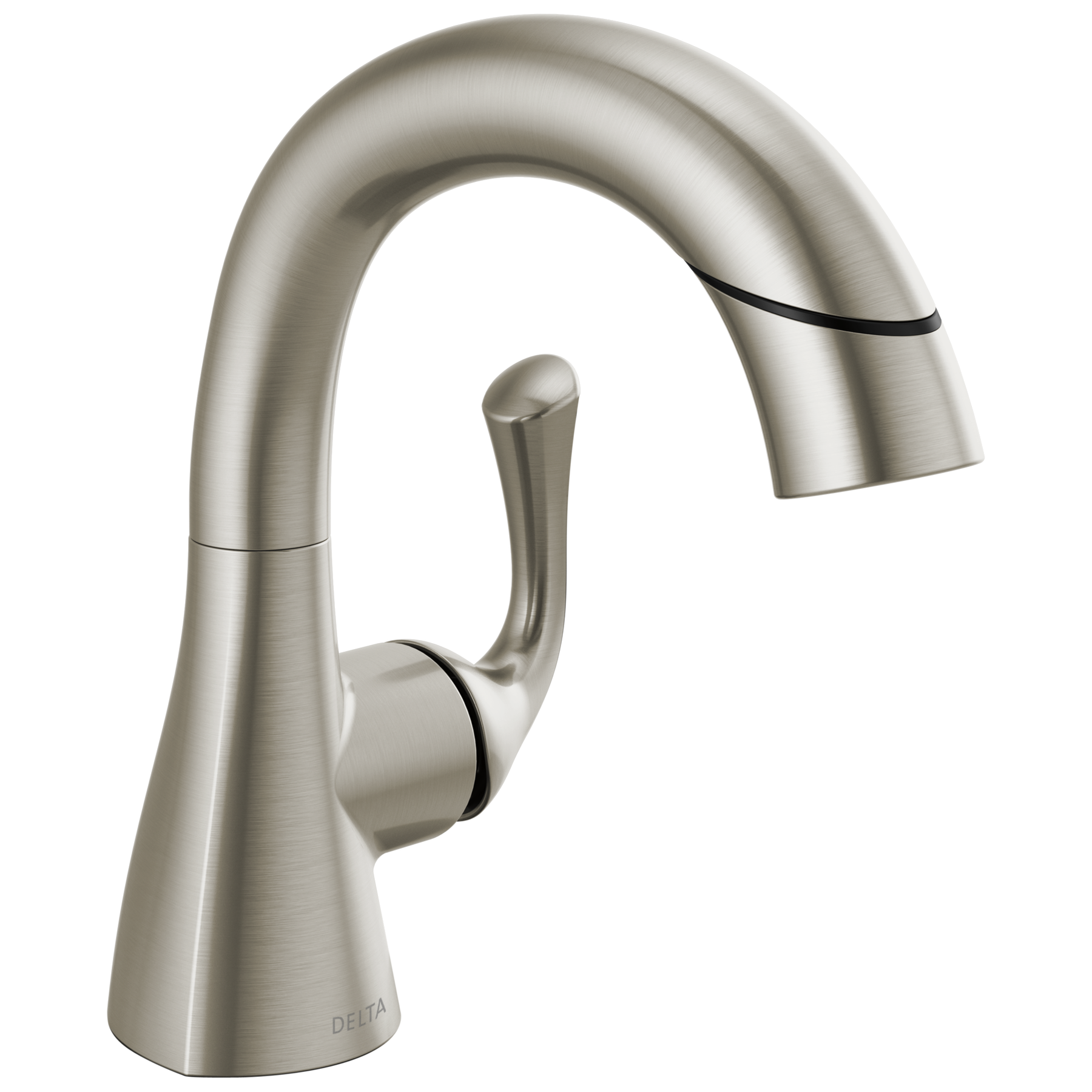 Single Handle Pull-Down Bathroom Faucet in Spotshield Brushed Nickel — image 1