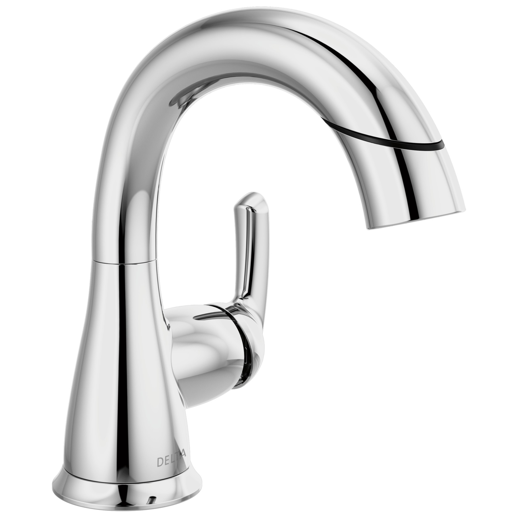 Single Handle Pull-Down Bathroom Faucet in Chrome — image 1