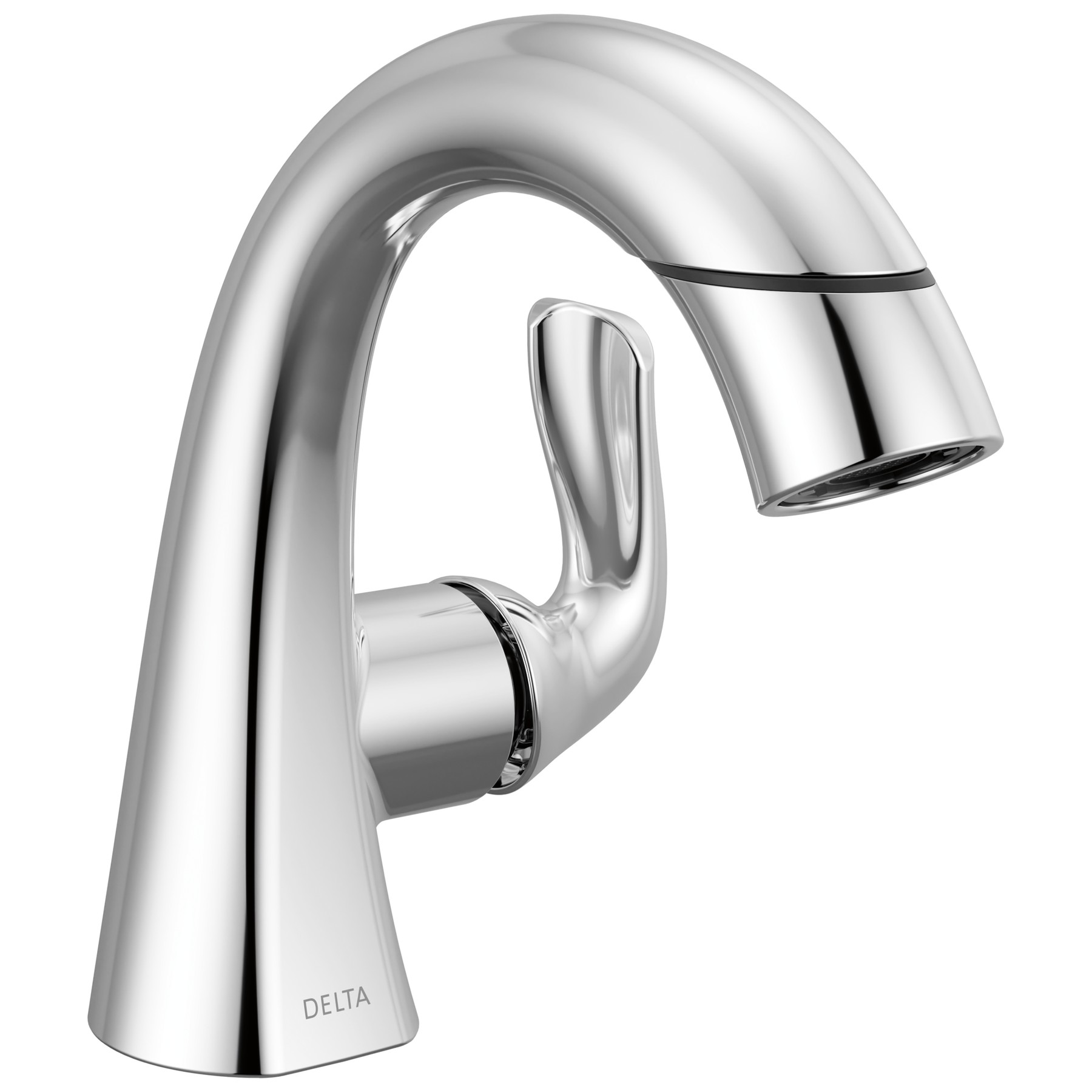 Single Handle Pull-Down Bathroom Faucet in Chrome