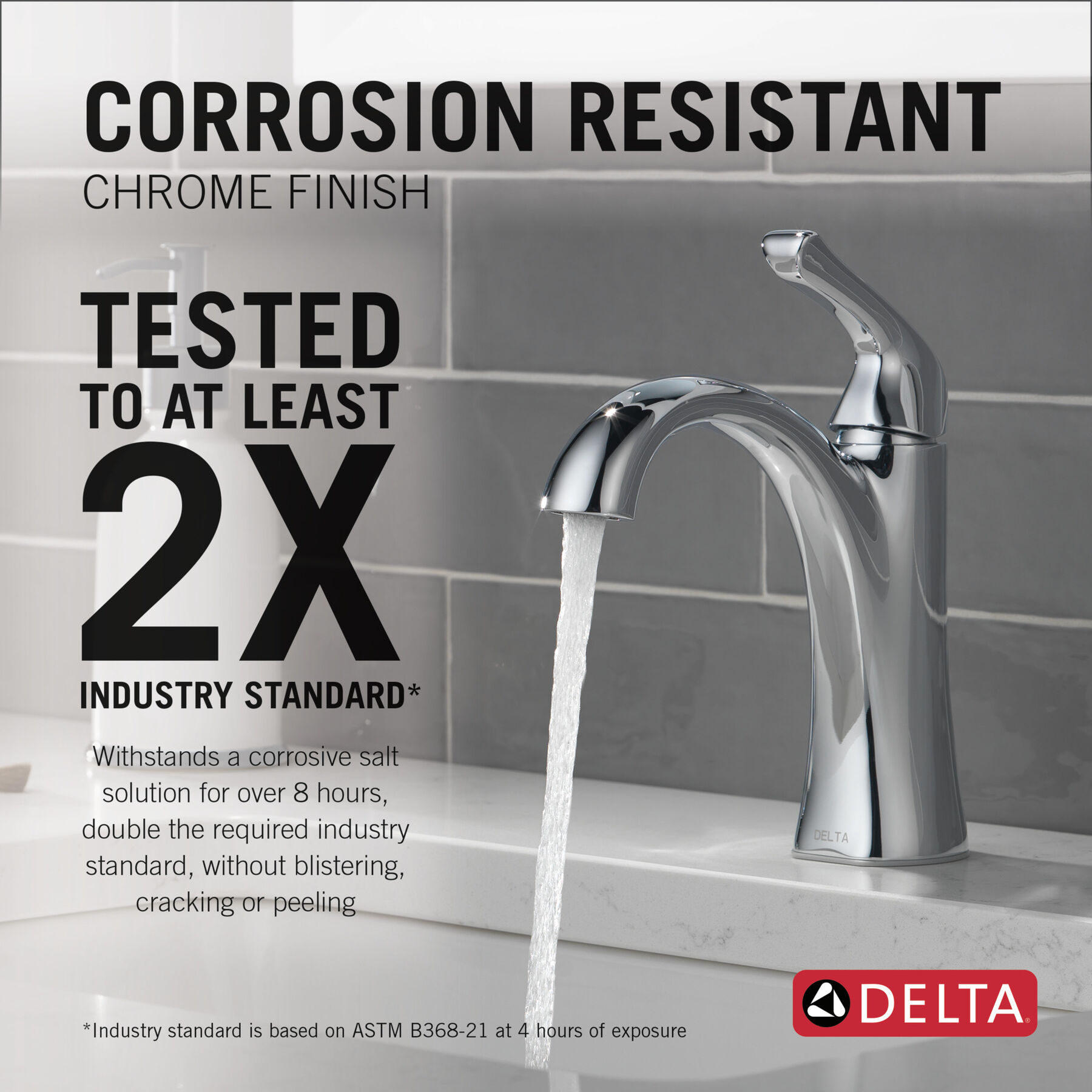 Single Handle Centerset Bathroom Faucet in Chrome 15840LF — thumbnail 3