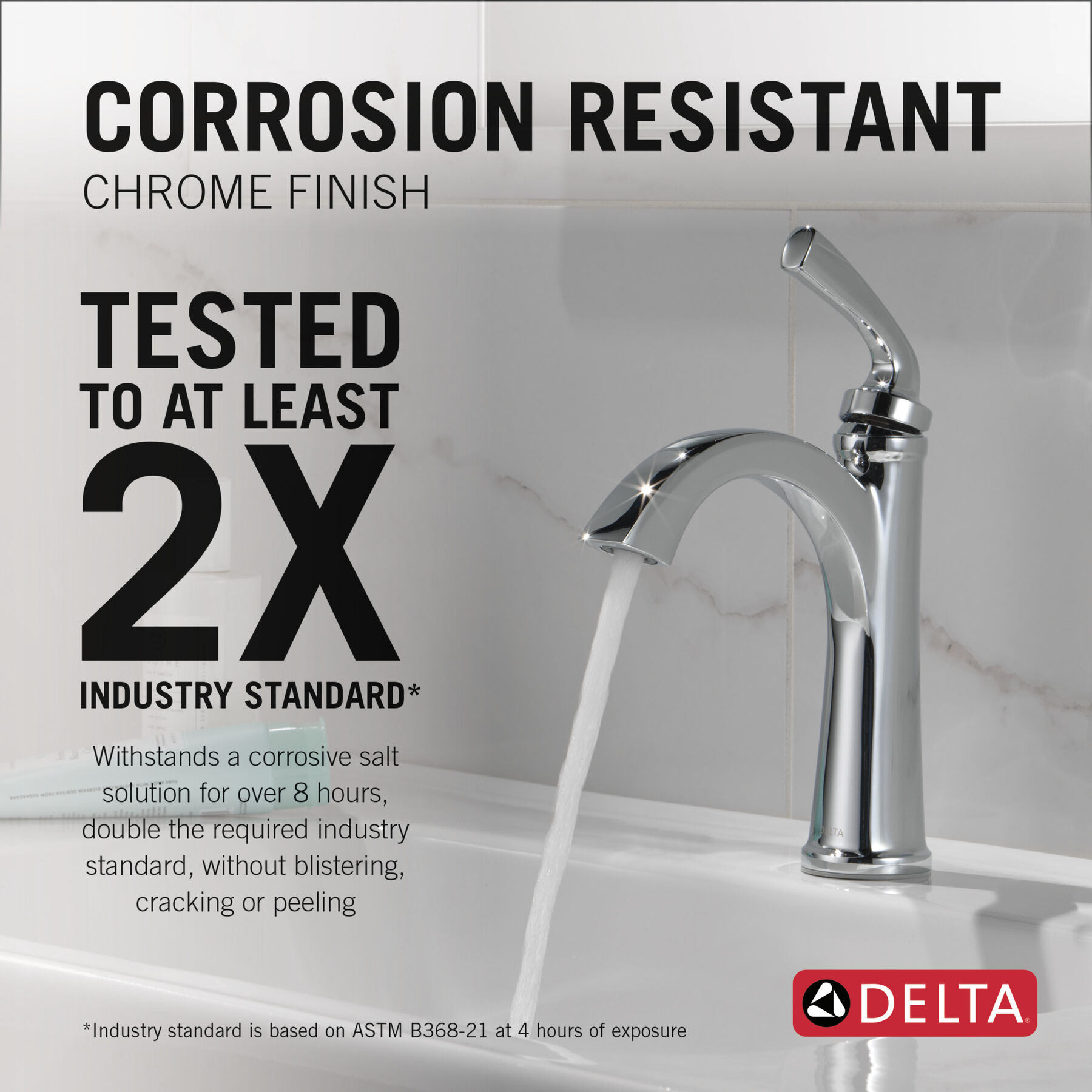 Single Handle Bathroom Faucet in Chrome 15864LF — thumbnail 3