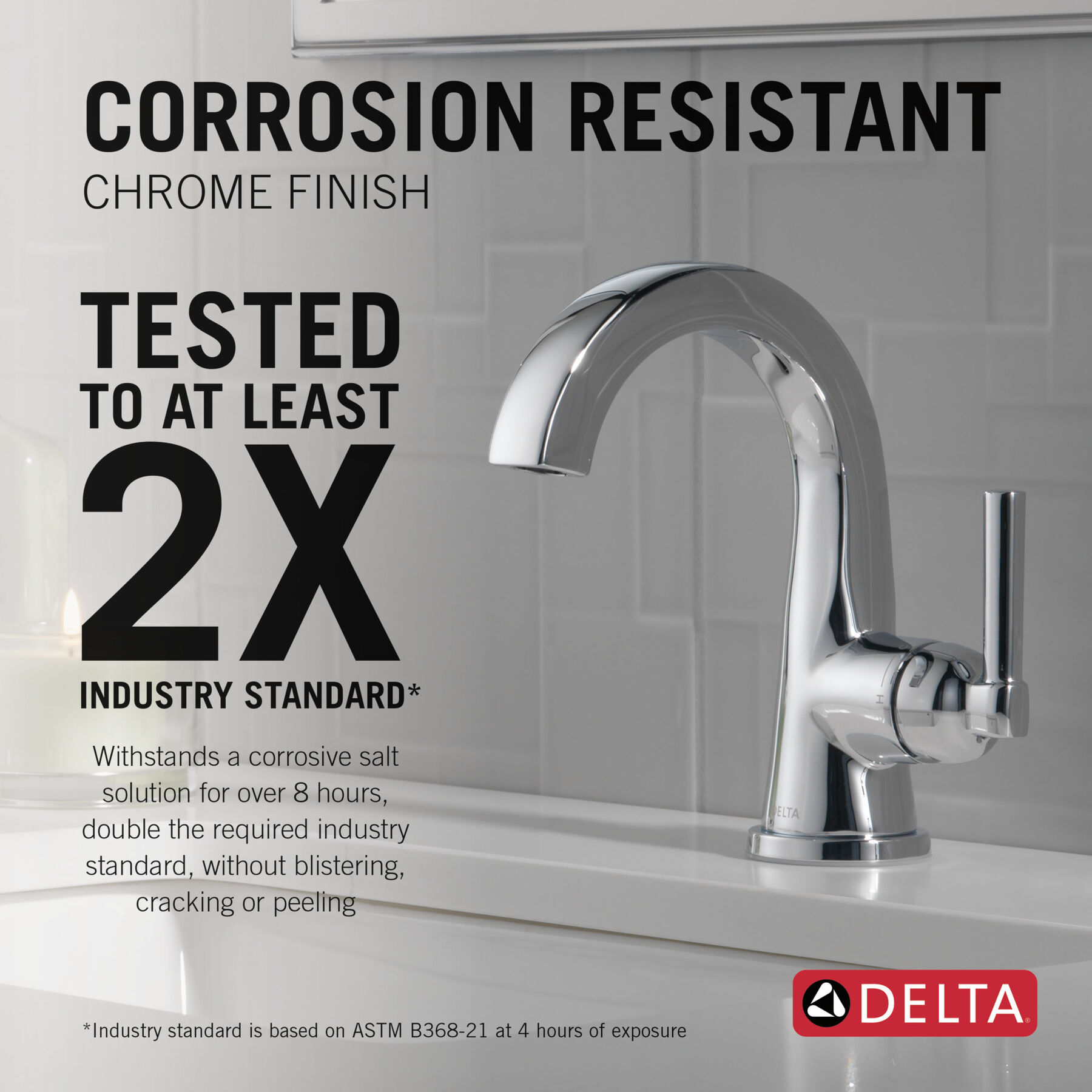 Single Handle Centerset Faucet in Chrome 15891LF — thumbnail 3