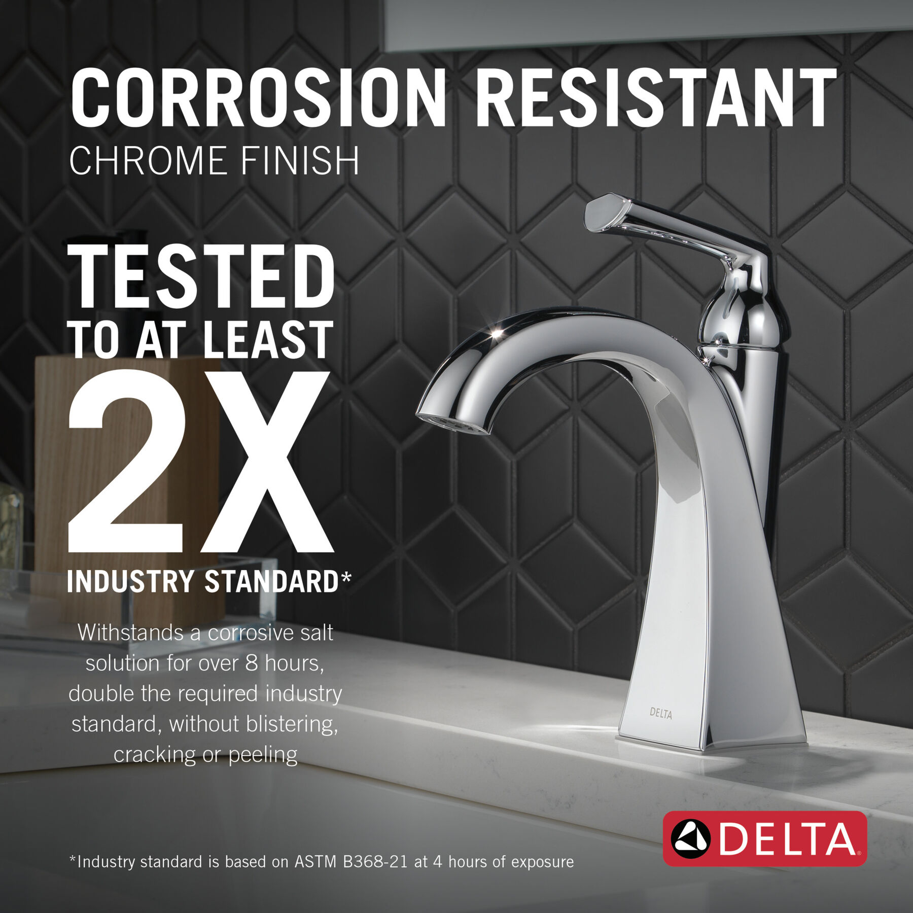 Single Handle Centerset Faucet in Chrome 15899LF — thumbnail 3