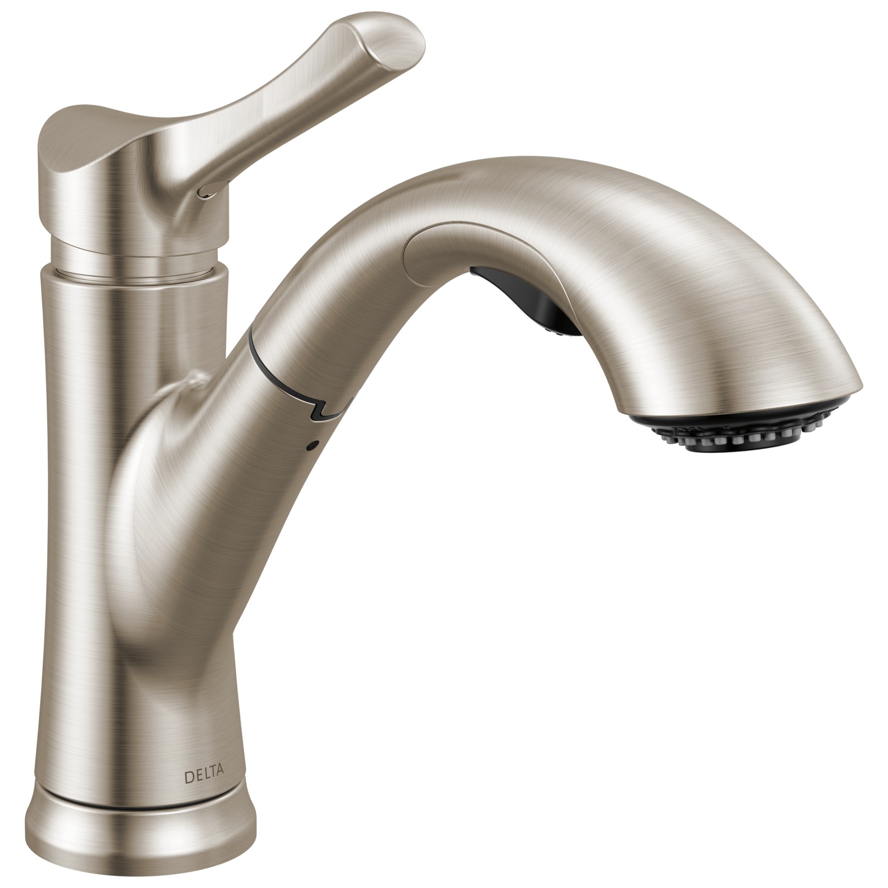 Single Handle Pull-Out Kitchen Faucet in Stainless