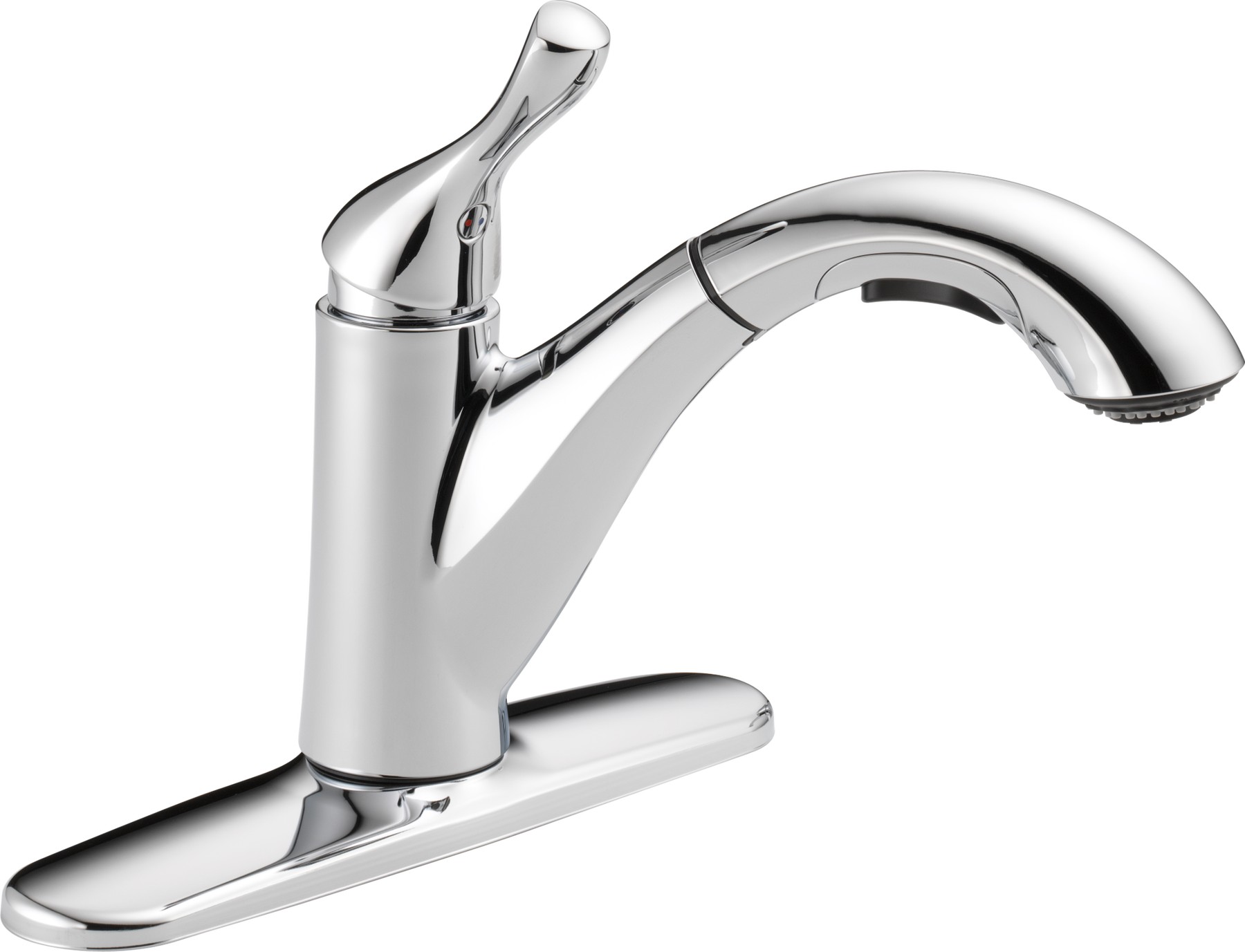 Single Handle Pull-Out Kitchen Faucet in Chrome — thumbnail 3