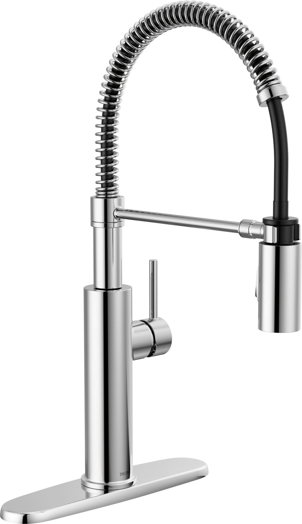 Single-Handle Pull-Down Spring Kitchen Faucet in Chrome — thumbnail 2