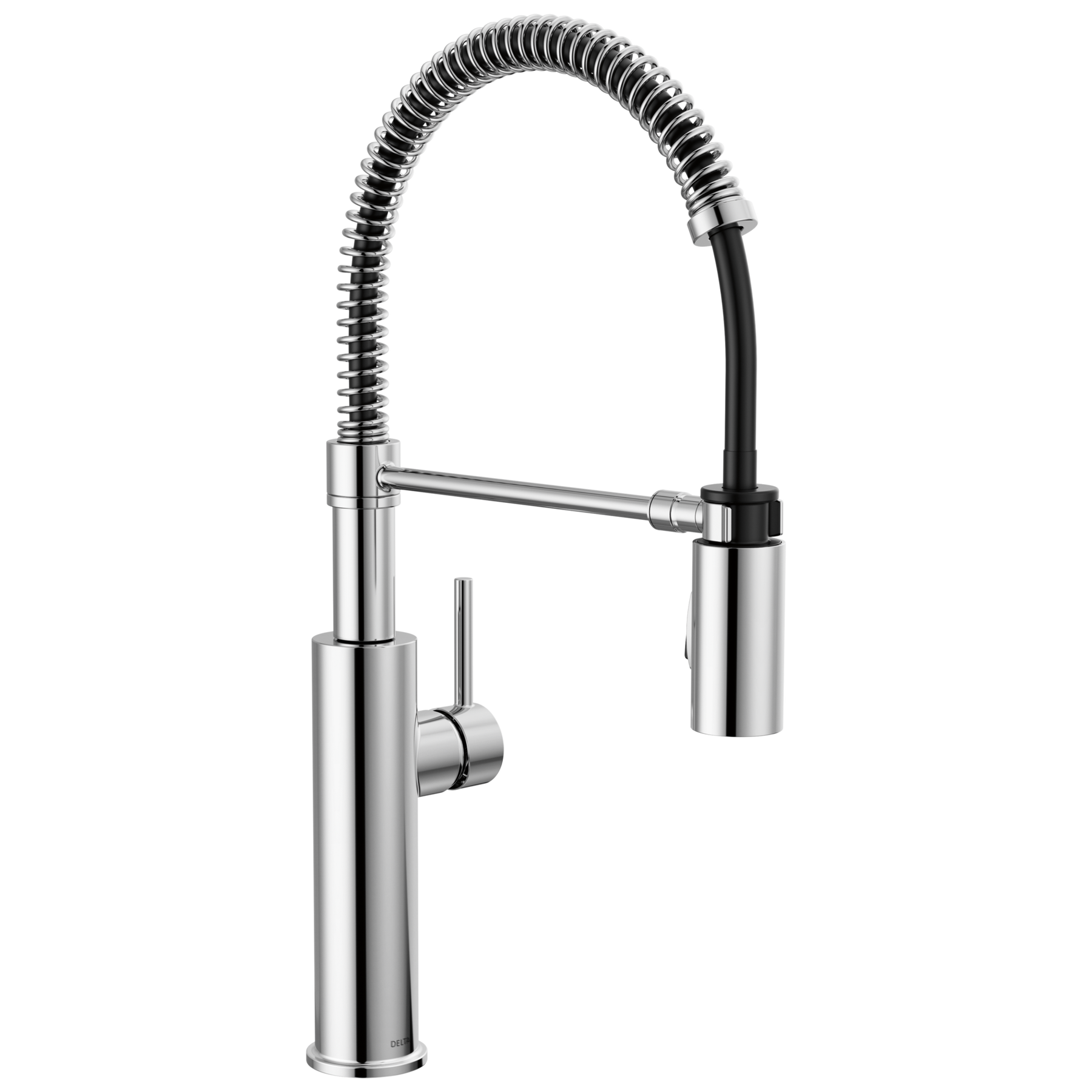 Single-Handle Pull-Down Spring Kitchen Faucet in Chrome — image 1