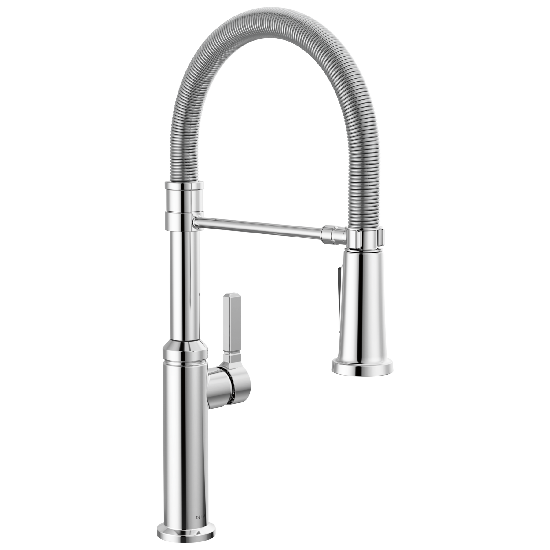 Single Handle Pull-Down Kitchen Faucet With Spring Spout in Chrome — image 1