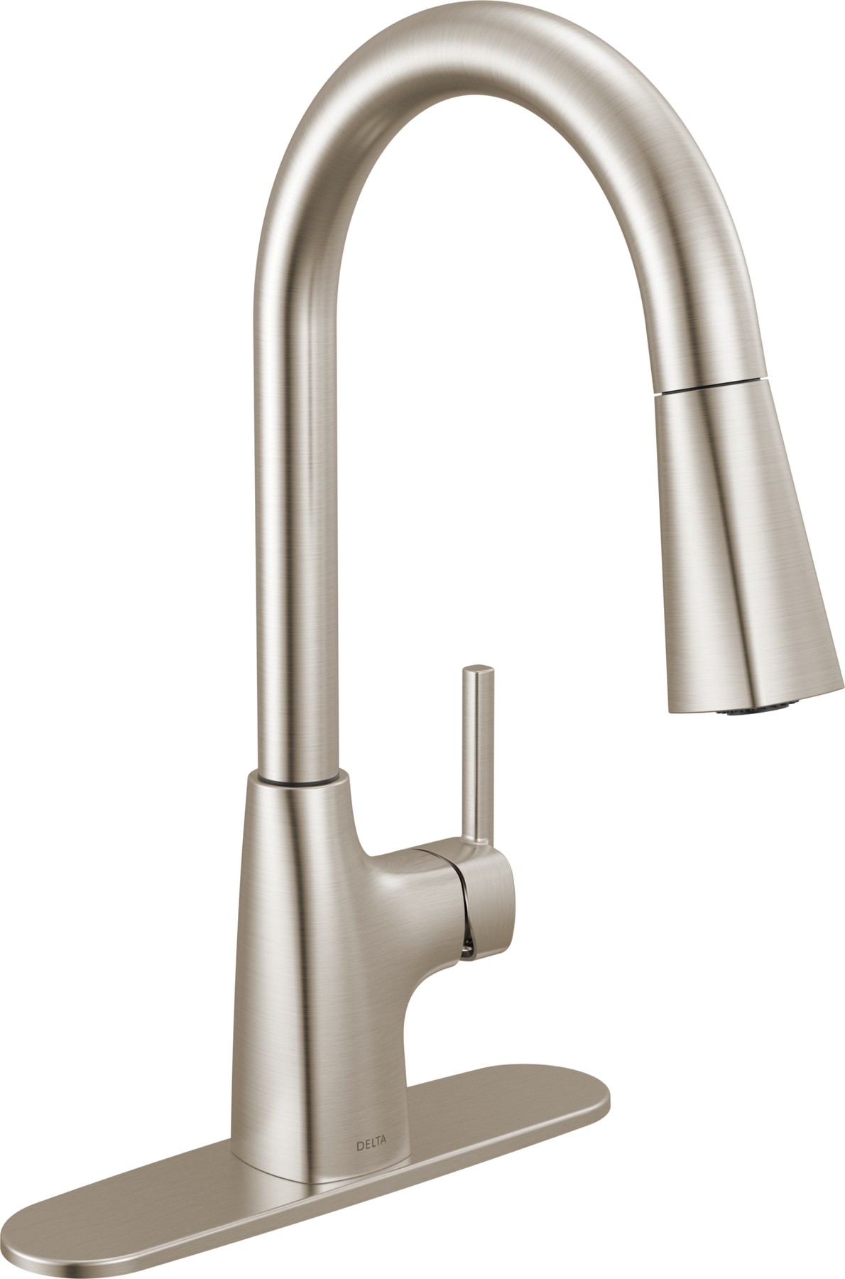Single Handle Pull-Down Kitchen Faucet in Stainless — thumbnail 3