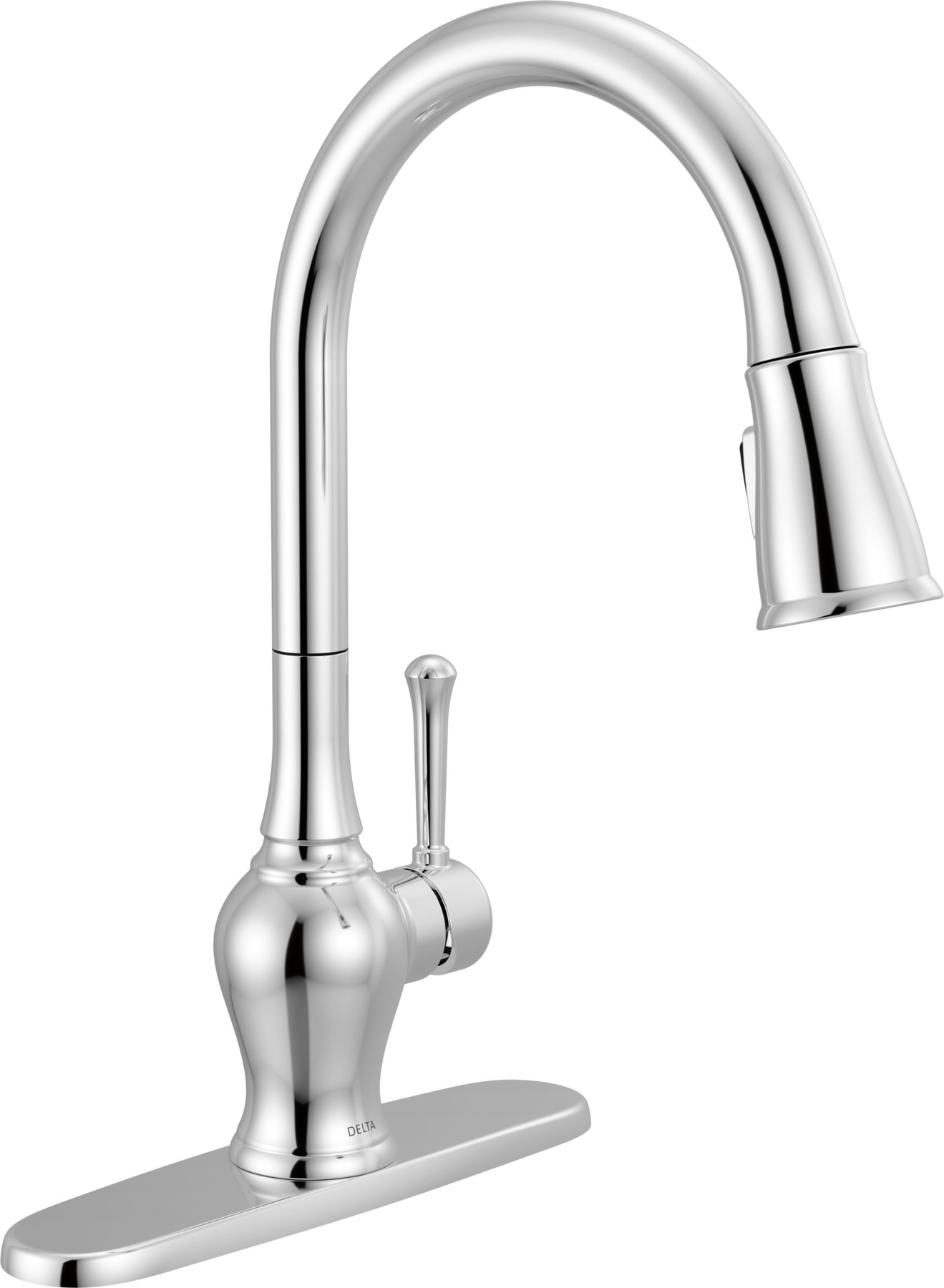 Single Handle Pull-Down Kitchen Faucet in Chrome 19727LF — thumbnail 2