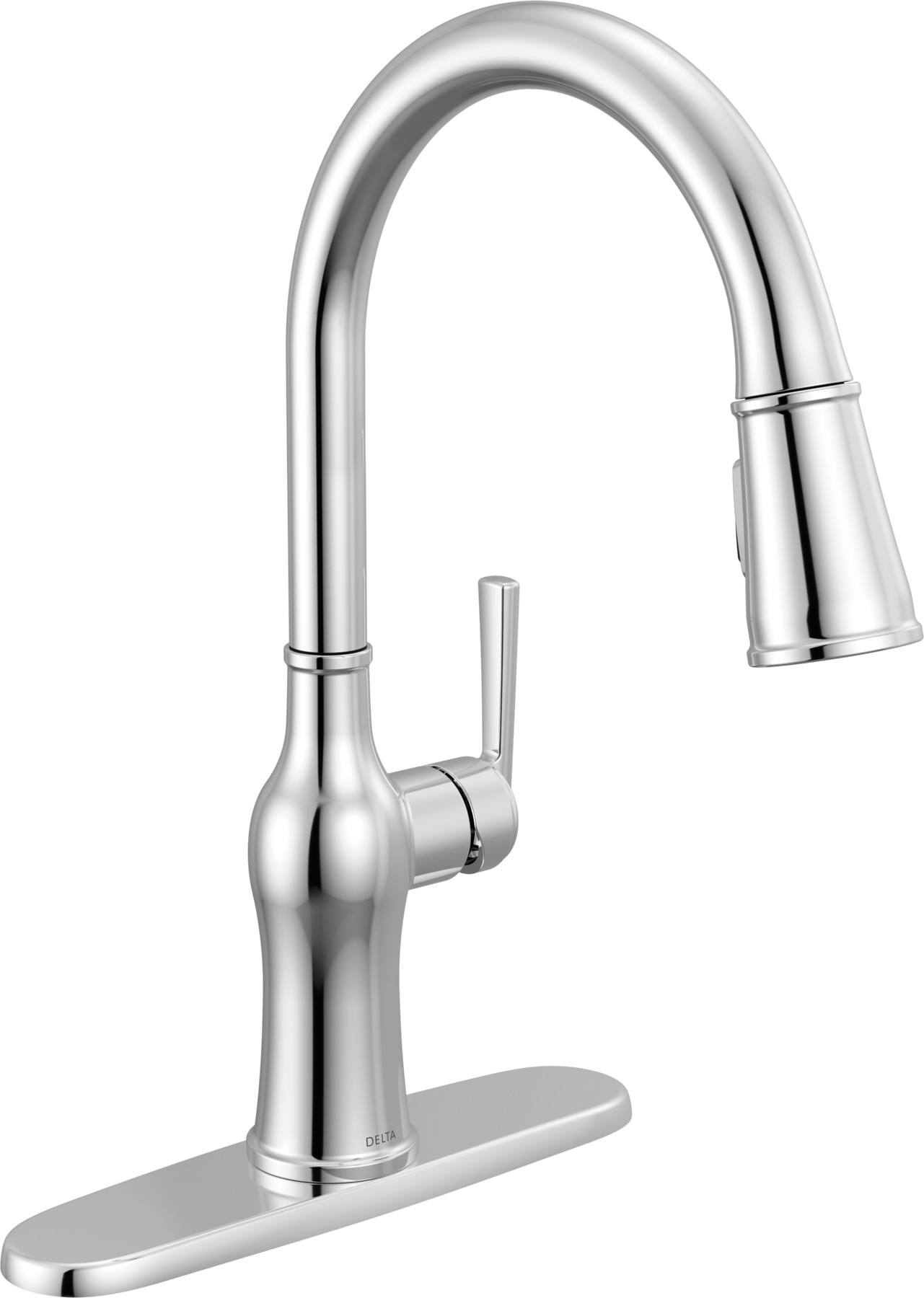 Single Handle Pull-Down Kitchen Faucet in Chrome 19733LF — thumbnail 2