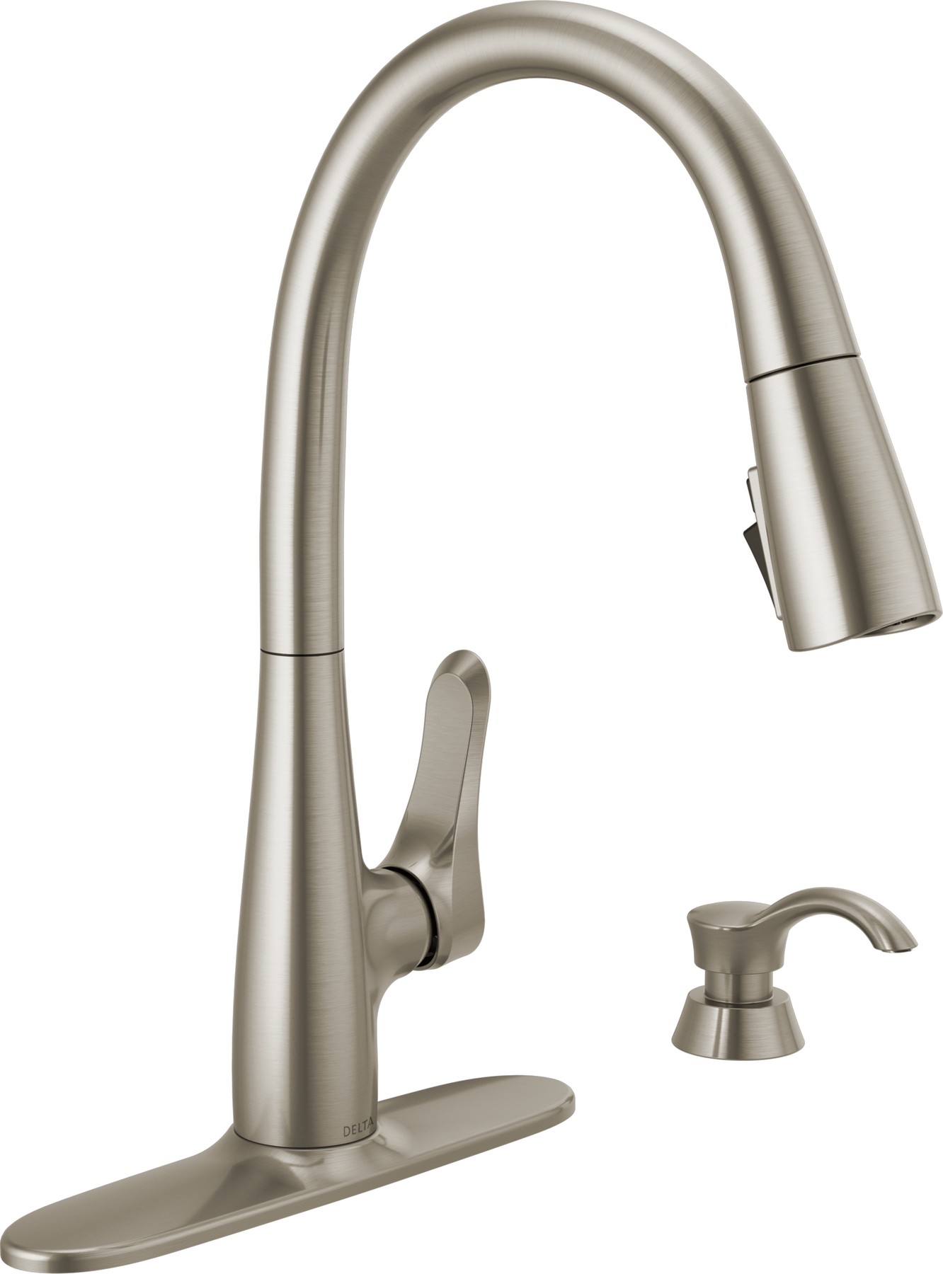 Single Handle Pull-Down Kitchen Faucet with ShieldSpray in Spotshield Stainless — thumbnail 3