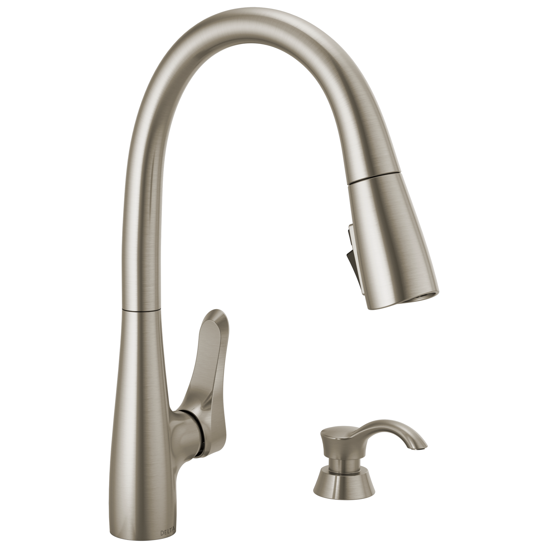Single Handle Pull-Down Kitchen Faucet with ShieldSpray in Spotshield Stainless — image 1