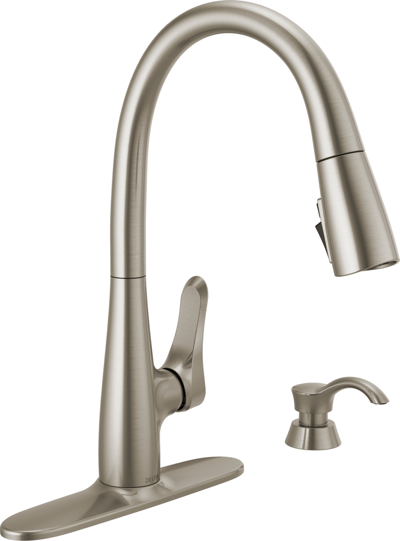 Single Handle Pull-Down Kitchen Faucet with ShieldSpray in Spotshield Stainless — thumbnail 3