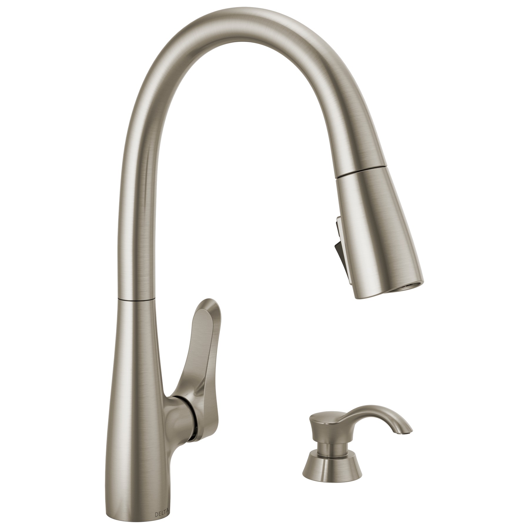 Single Handle Pull-Down Kitchen Faucet with ShieldSpray in Spotshield Stainless
