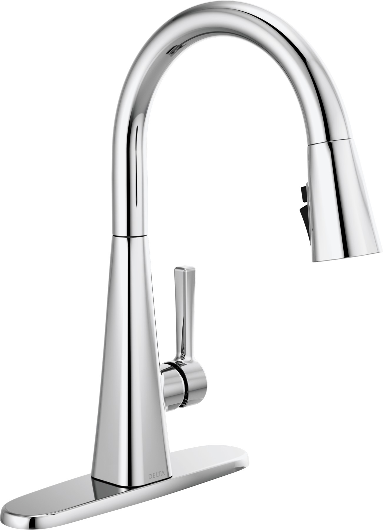 Single-Handle Pull-Down Kitchen Faucet in Chrome — thumbnail 2