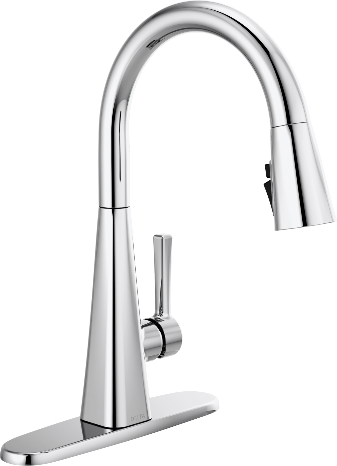Single-Handle Pull-Down Kitchen Faucet in Chrome — thumbnail 2