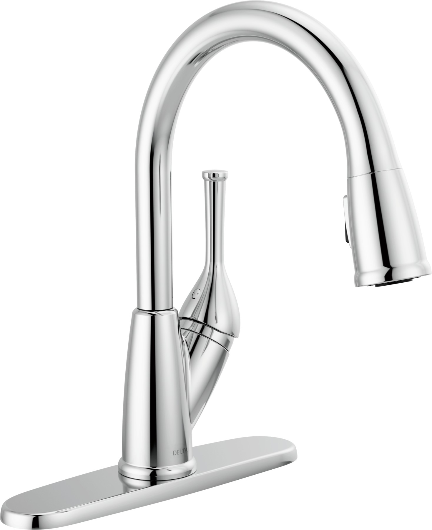 Single Handle Pull-Down Kitchen Faucet in Chrome — thumbnail 2