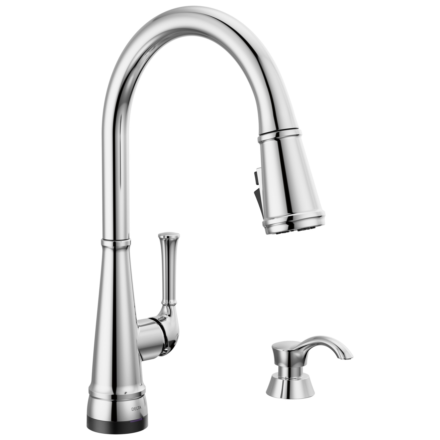 Single Handle Pull-Down Kitchen Faucet with Touch2O® Technology and ShieldSpray® Technologies in Chrome — image 1