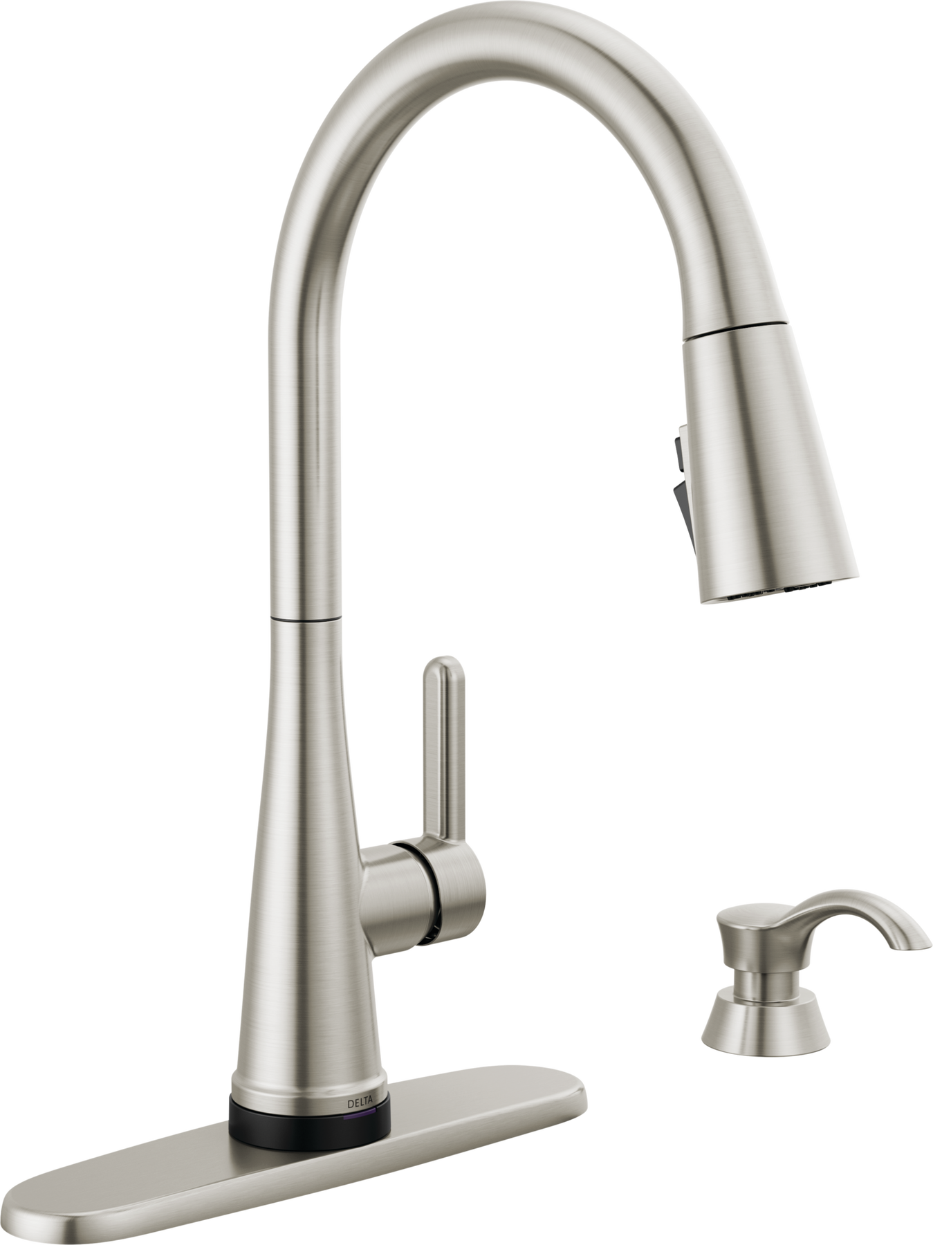 Single Handle Pull-Down Touch2O® Technology Kitchen Faucet with Touchless Technology and Soap Dispenser in Spotshield Stainless — thumbnail 2