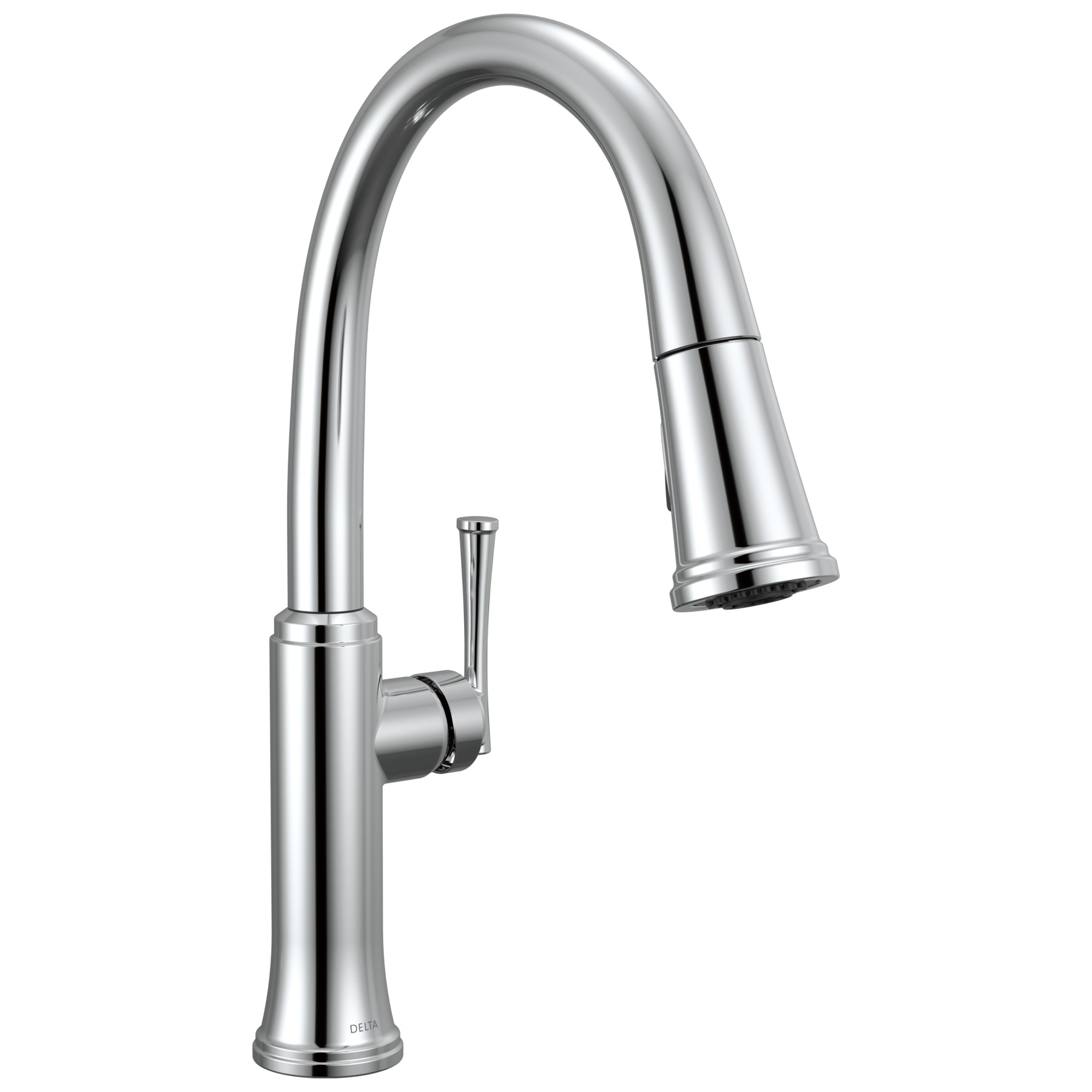 Single Handle Pull-Down Kitchen Faucet in Chrome