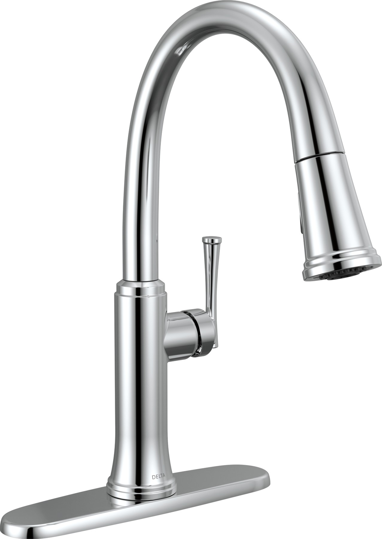 Single Handle Pull-Down Kitchen Faucet in Chrome — thumbnail 2