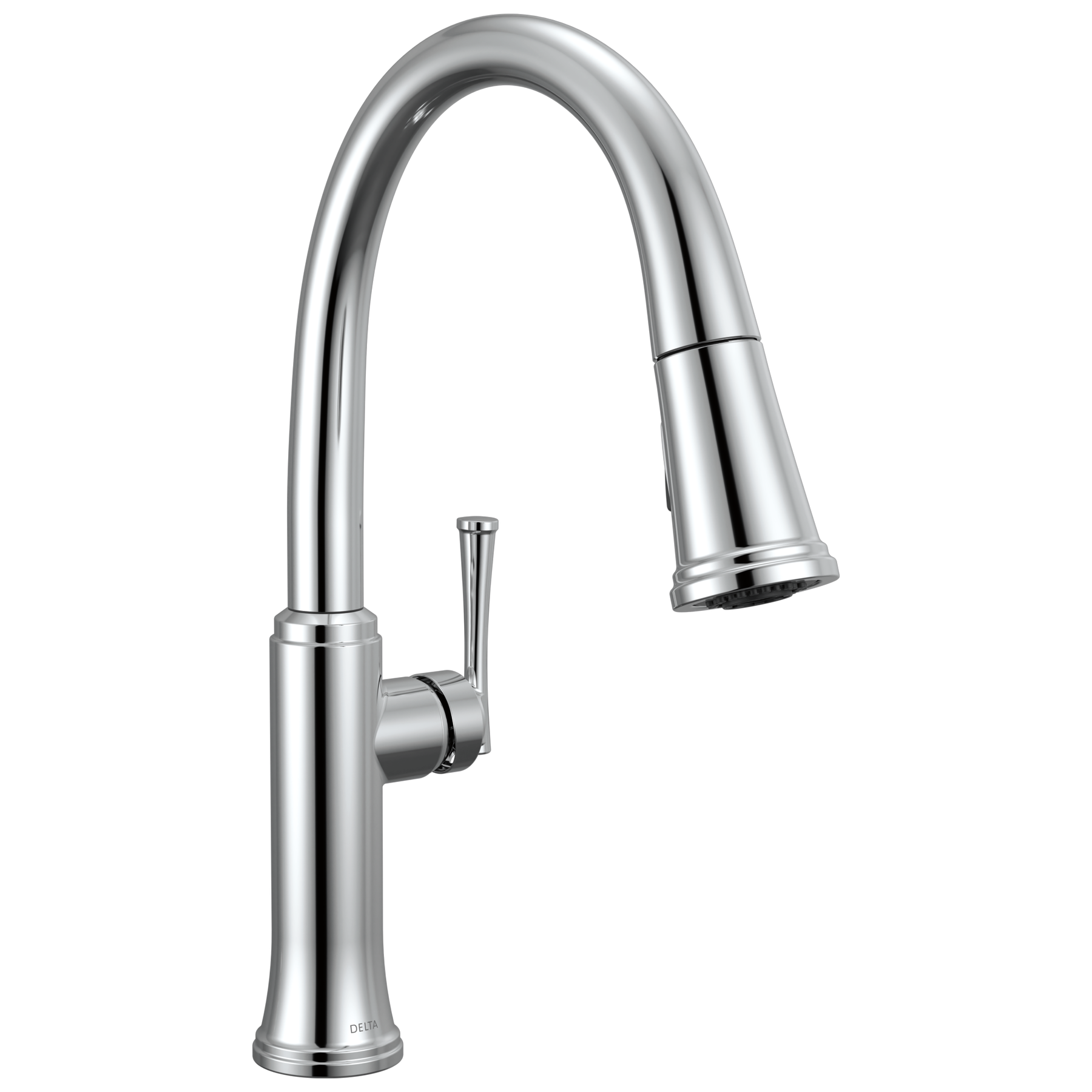 Single Handle Pull-Down Kitchen Faucet in Chrome — image 1