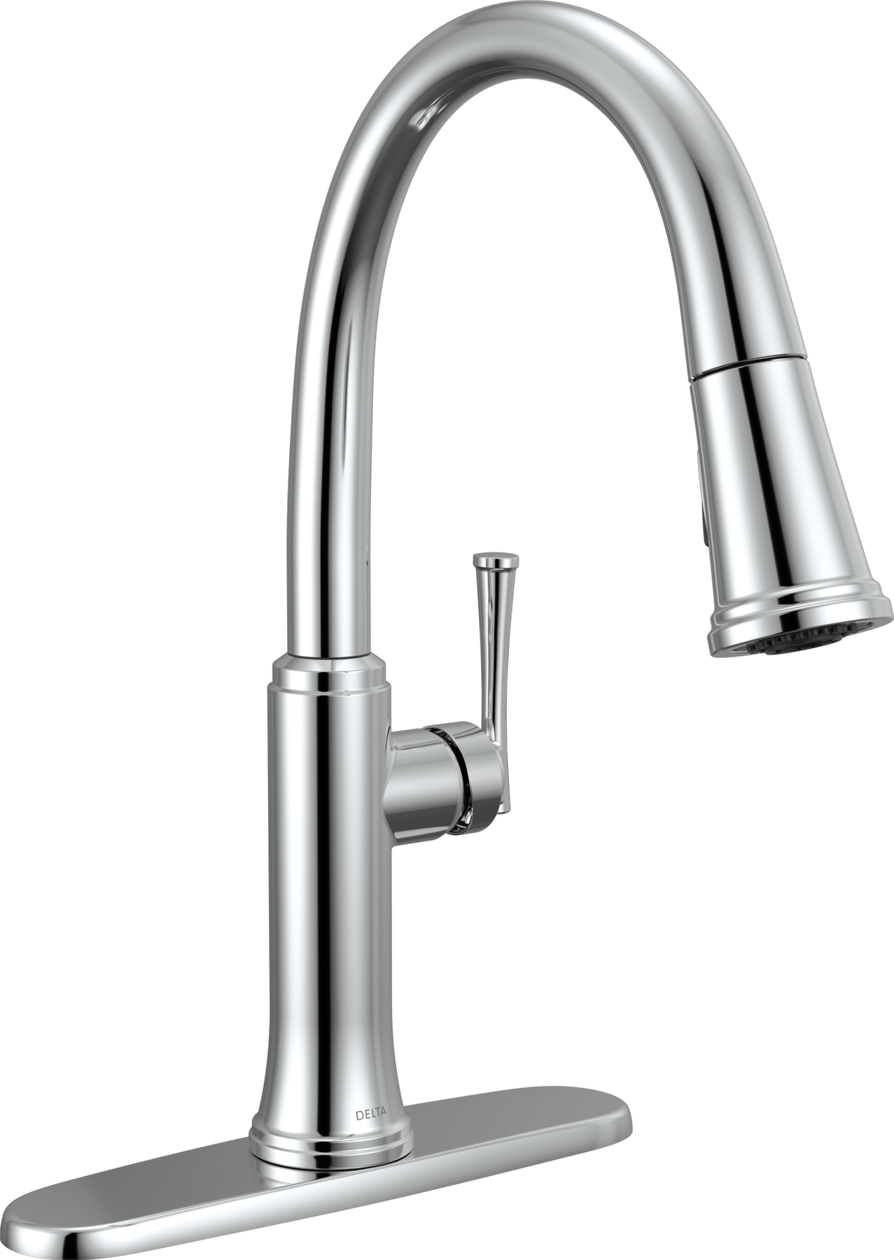 Single Handle Pull-Down Kitchen Faucet in Chrome — thumbnail 2