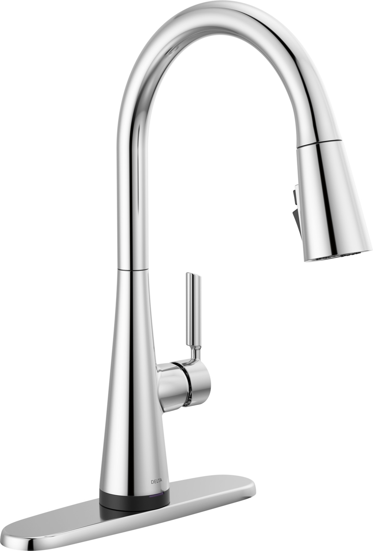 Single Handle Kitchen Pull-Down Faucet with Touch2O Technology in Chrome — thumbnail 2