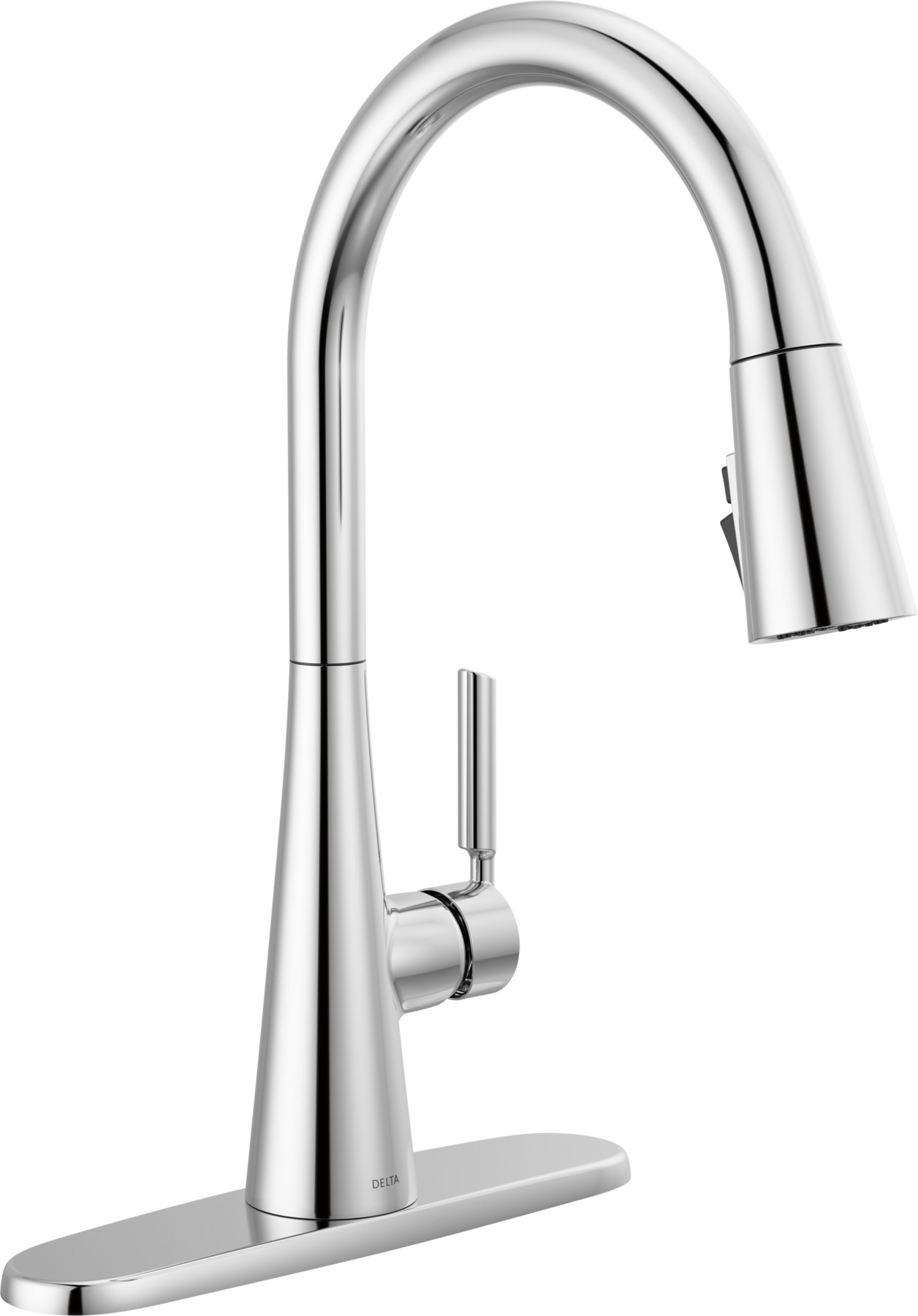 Single Handle Kitchen Pull-Down Faucet in Chrome — thumbnail 2
