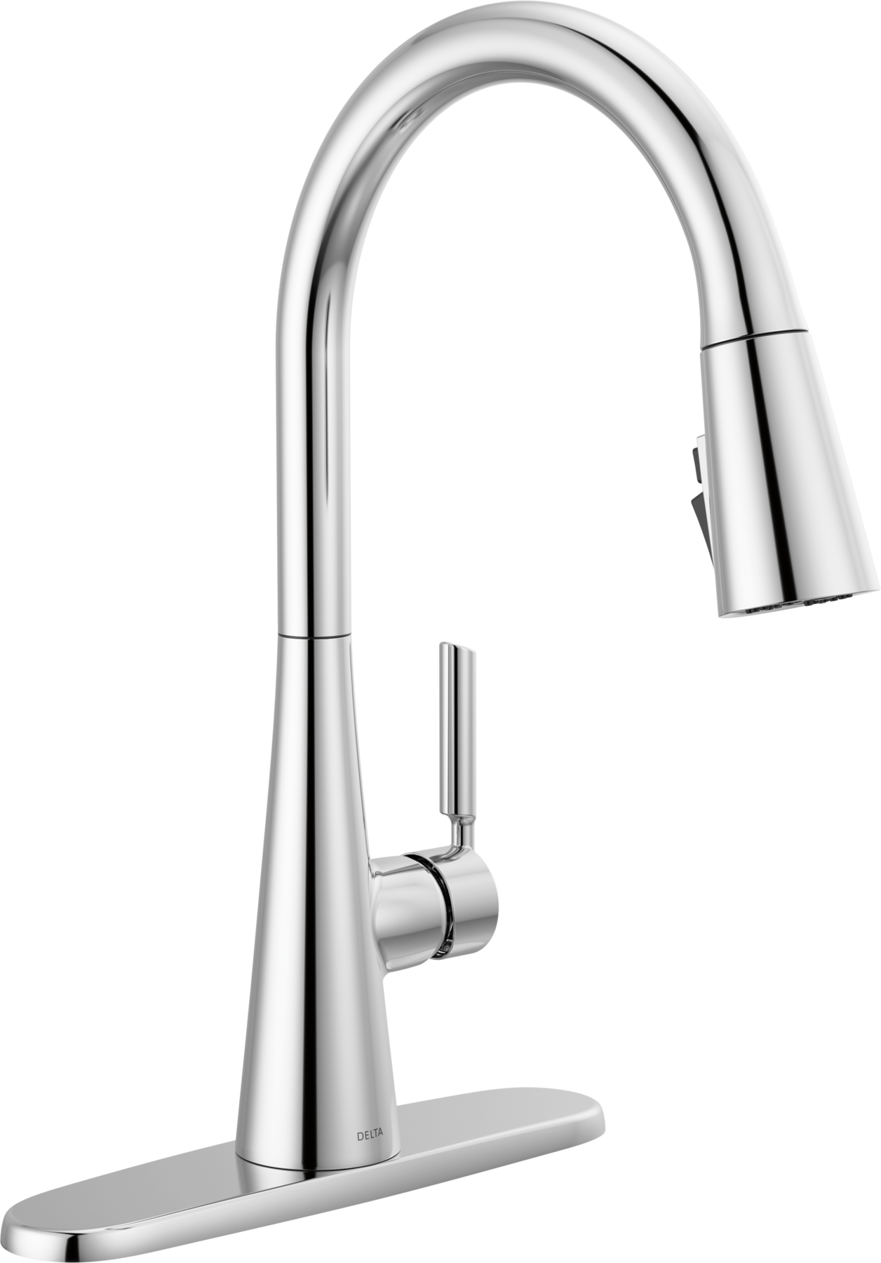 Single Handle Kitchen Pull-Down Faucet in Chrome — thumbnail 2