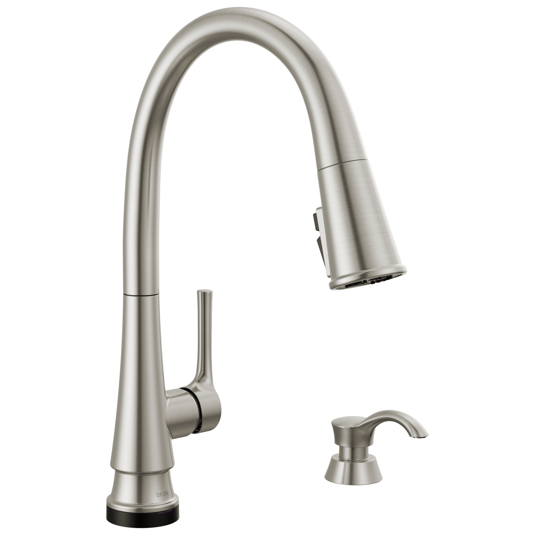Single Handle Pull-Down Touch2O® Technology Kitchen Faucet with Touchless Technology and Soap Dispenser in Spotshield Stainless