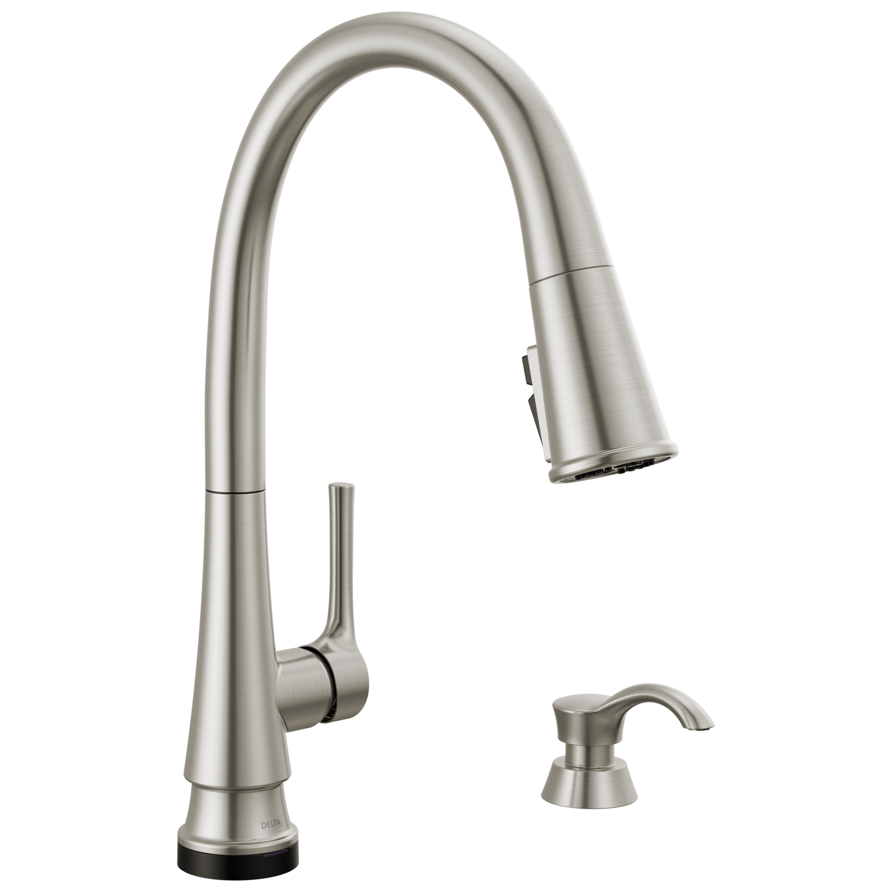 Single Handle Pull-Down Touch2O® Technology Kitchen Faucet with Touchless Technology and Soap Dispenser in Spotshield Stainless — image 1