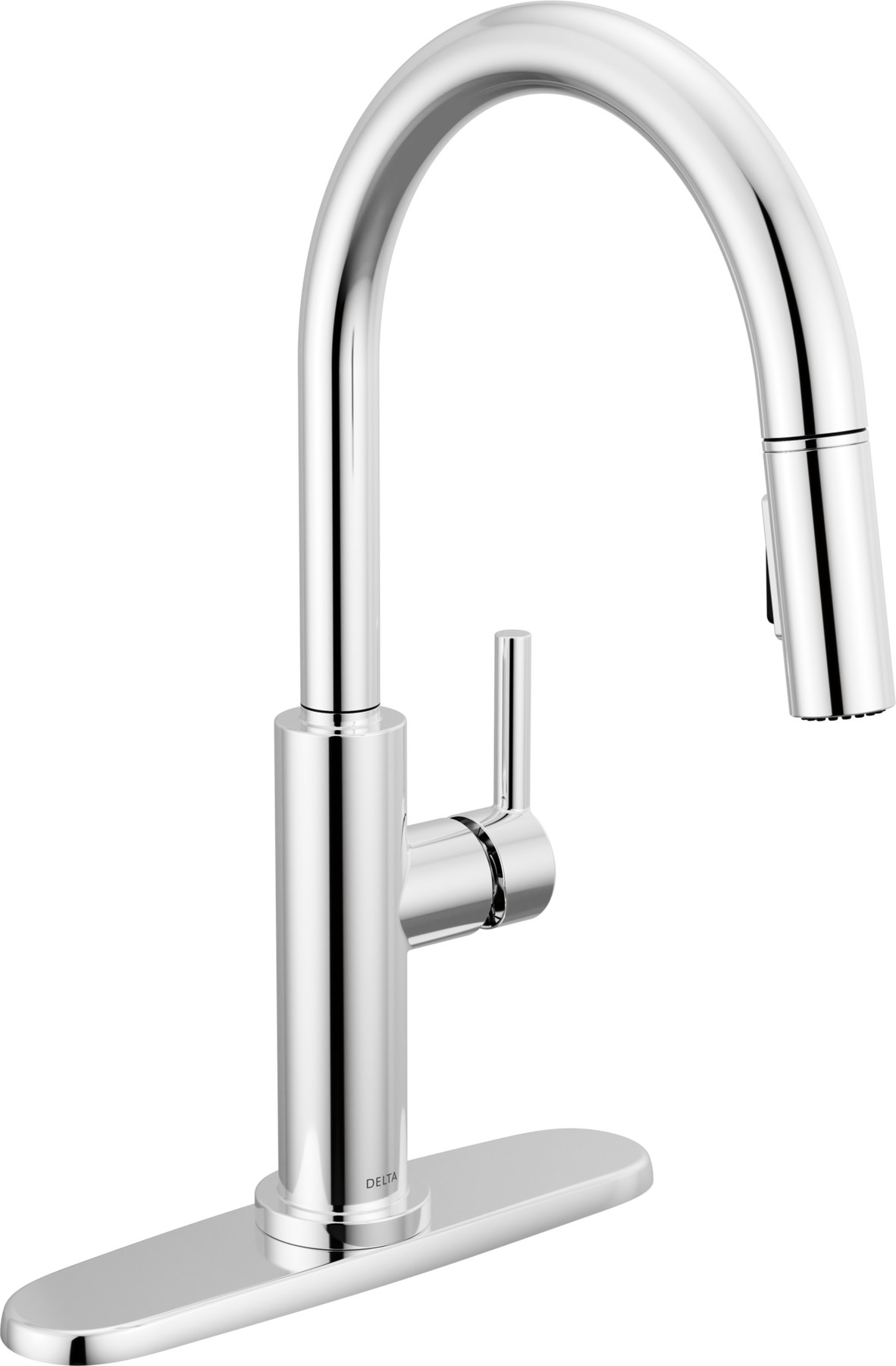 Single Handle Pull-Down Kitchen Faucet in Chrome 19867LF — thumbnail 2