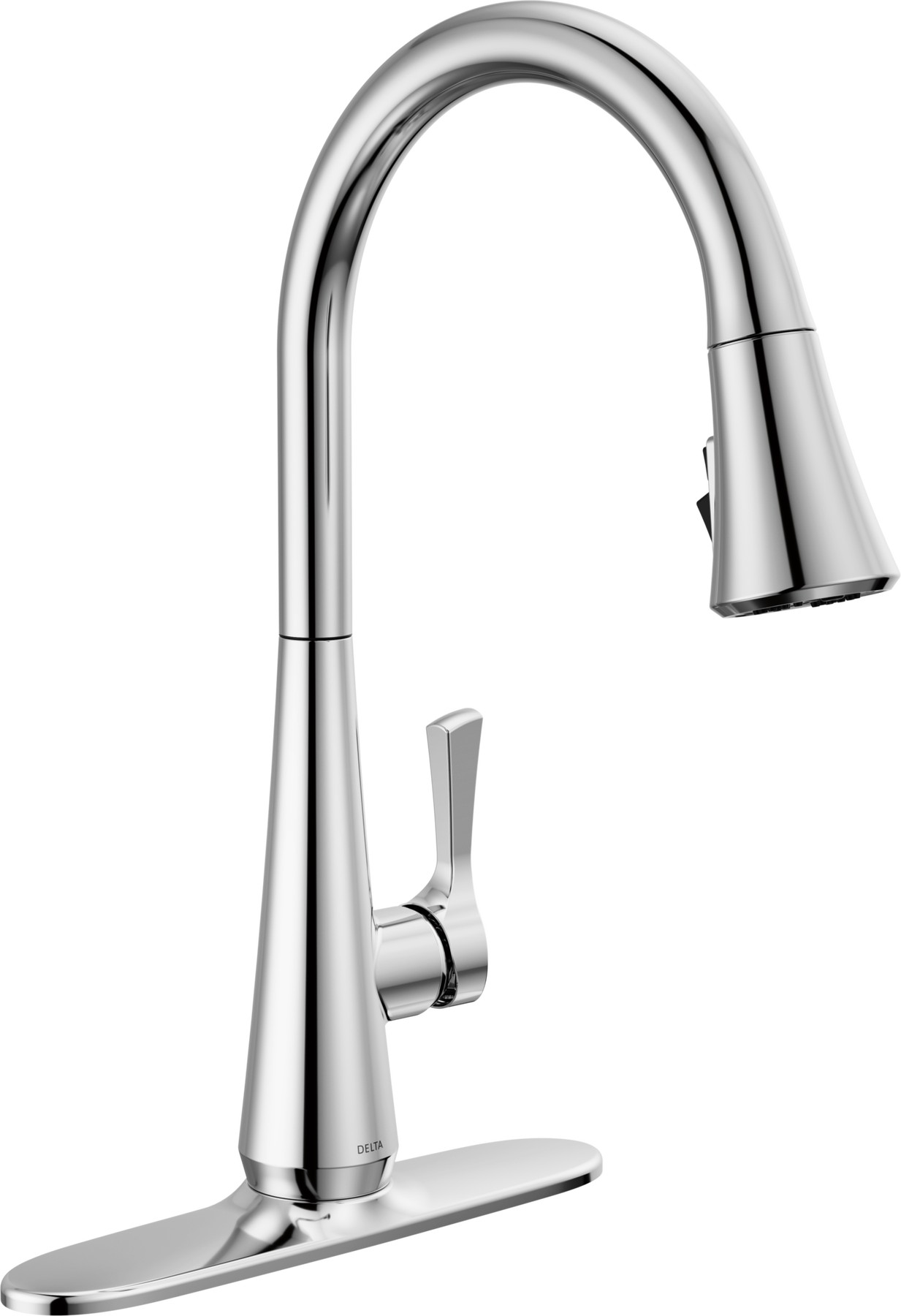 Single Handle Pull-Down Kitchen Faucet with ShieldSpray Technology in Chrome — thumbnail 2
