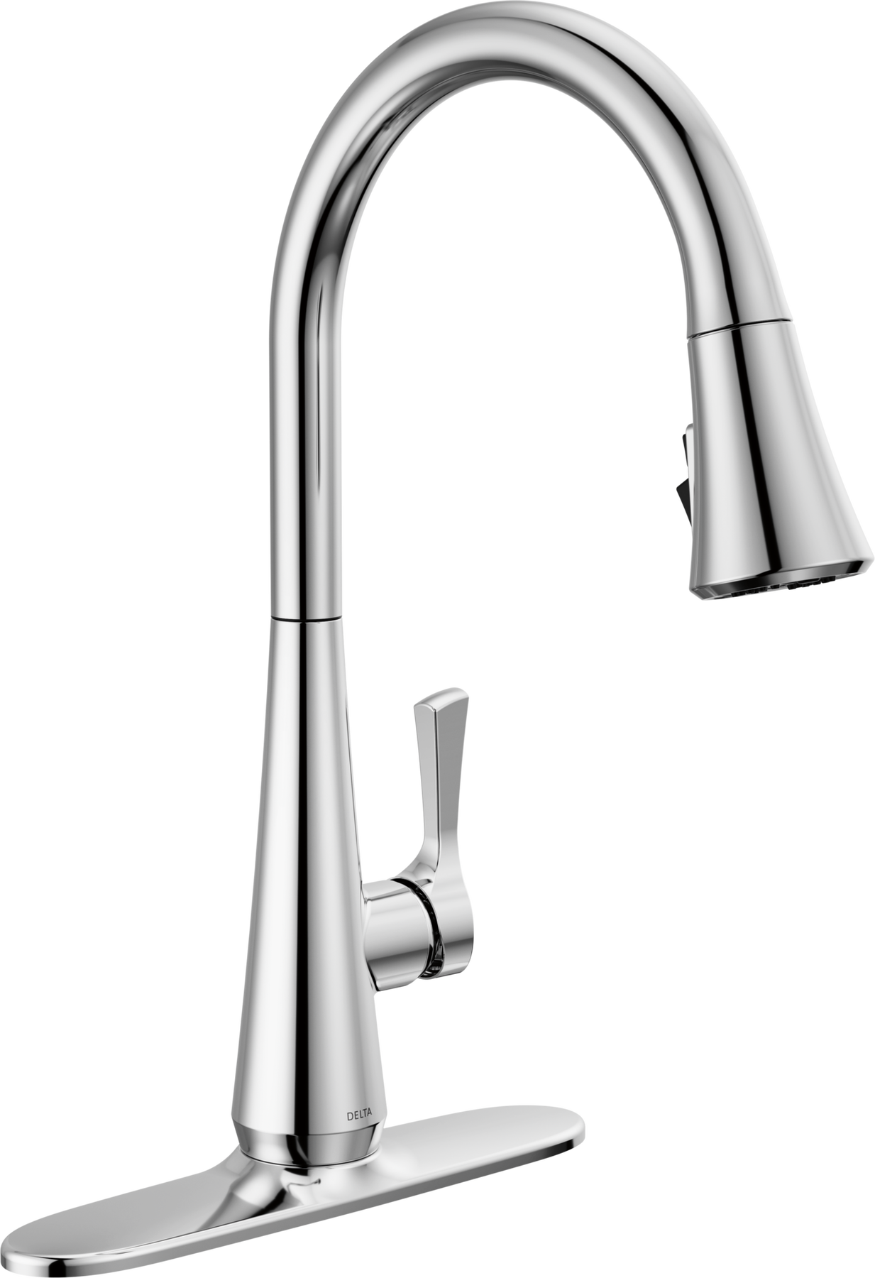 Single Handle Pull-Down Kitchen Faucet with ShieldSpray Technology in Chrome — thumbnail 2
