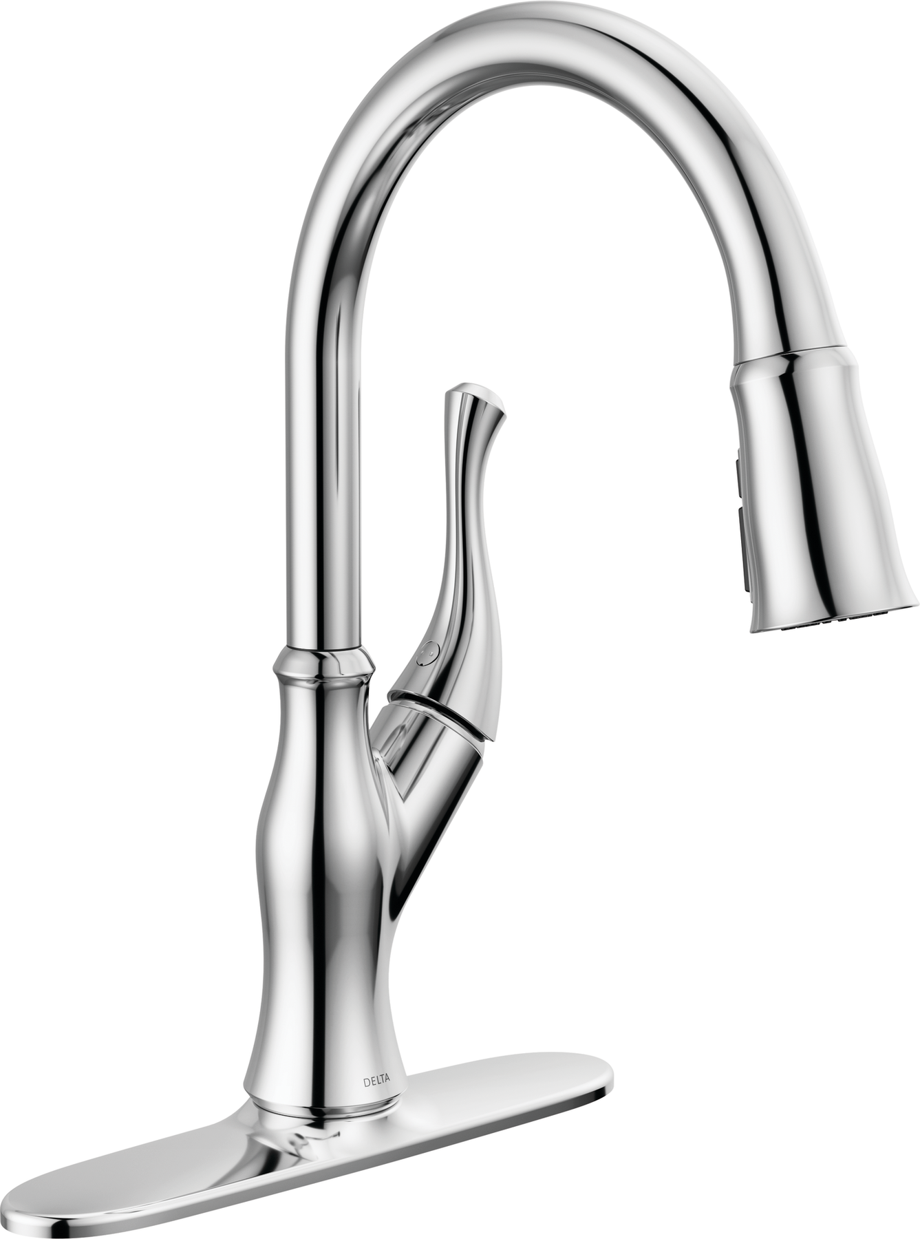 Single-Handle Pull-Down Kitchen Faucet in Chrome — image 1