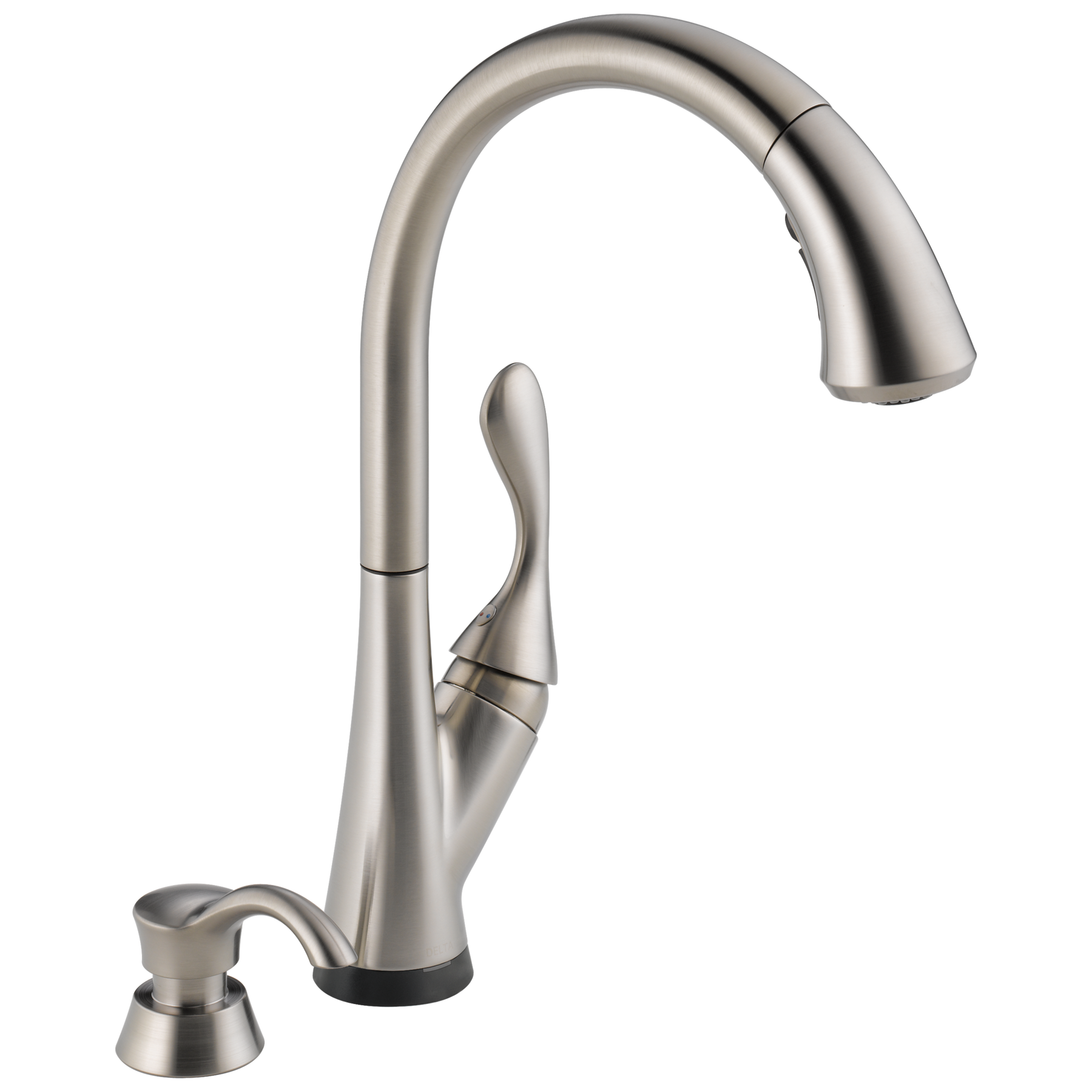 Single Handle Pull-Down Kitchen Faucet with Touch2O® Technology and ShieldSpray® Technologies in Stainless — image 1