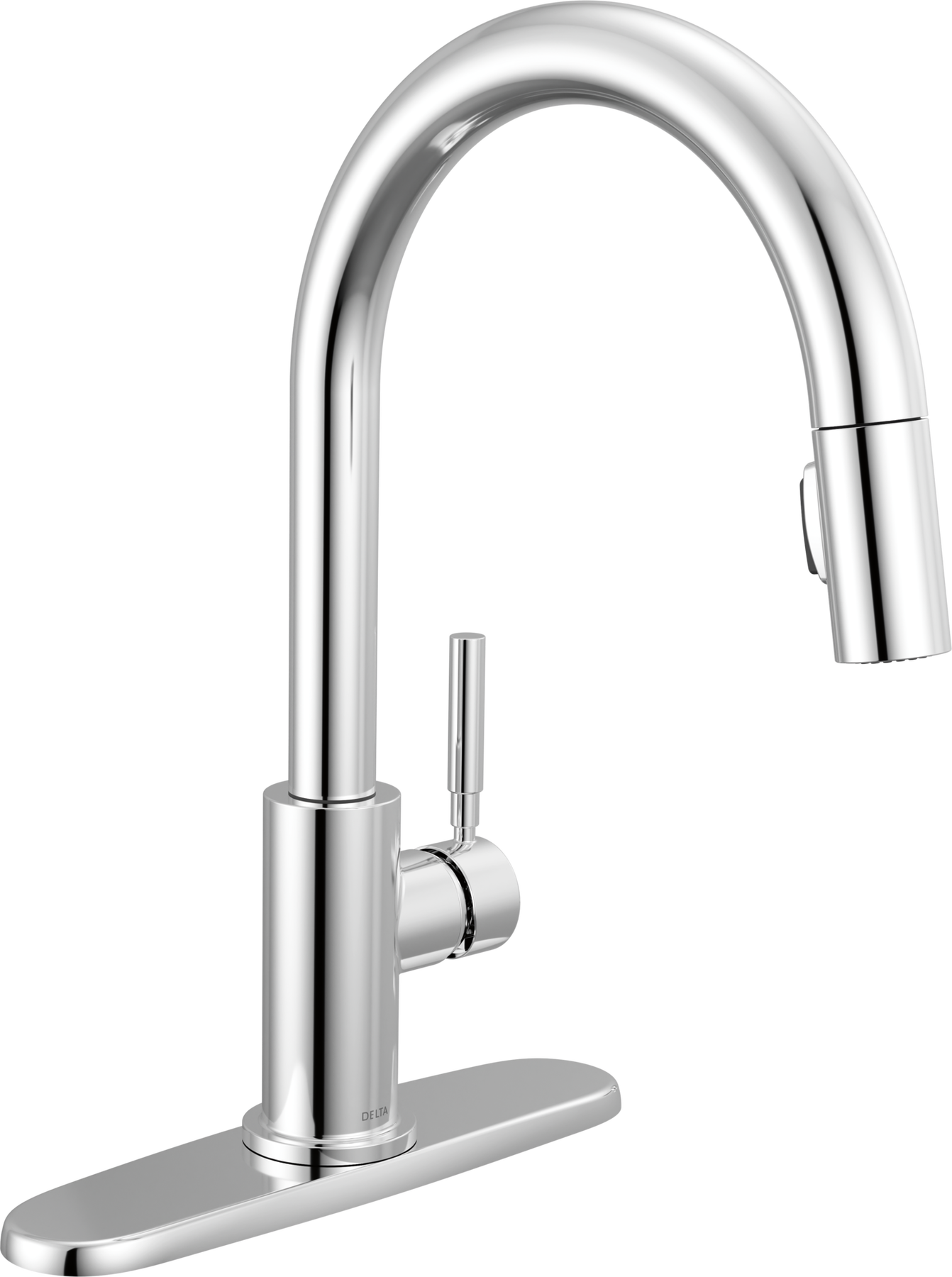 Single Handle Pull-Down Kitchen Faucet  in Chrome — thumbnail 2