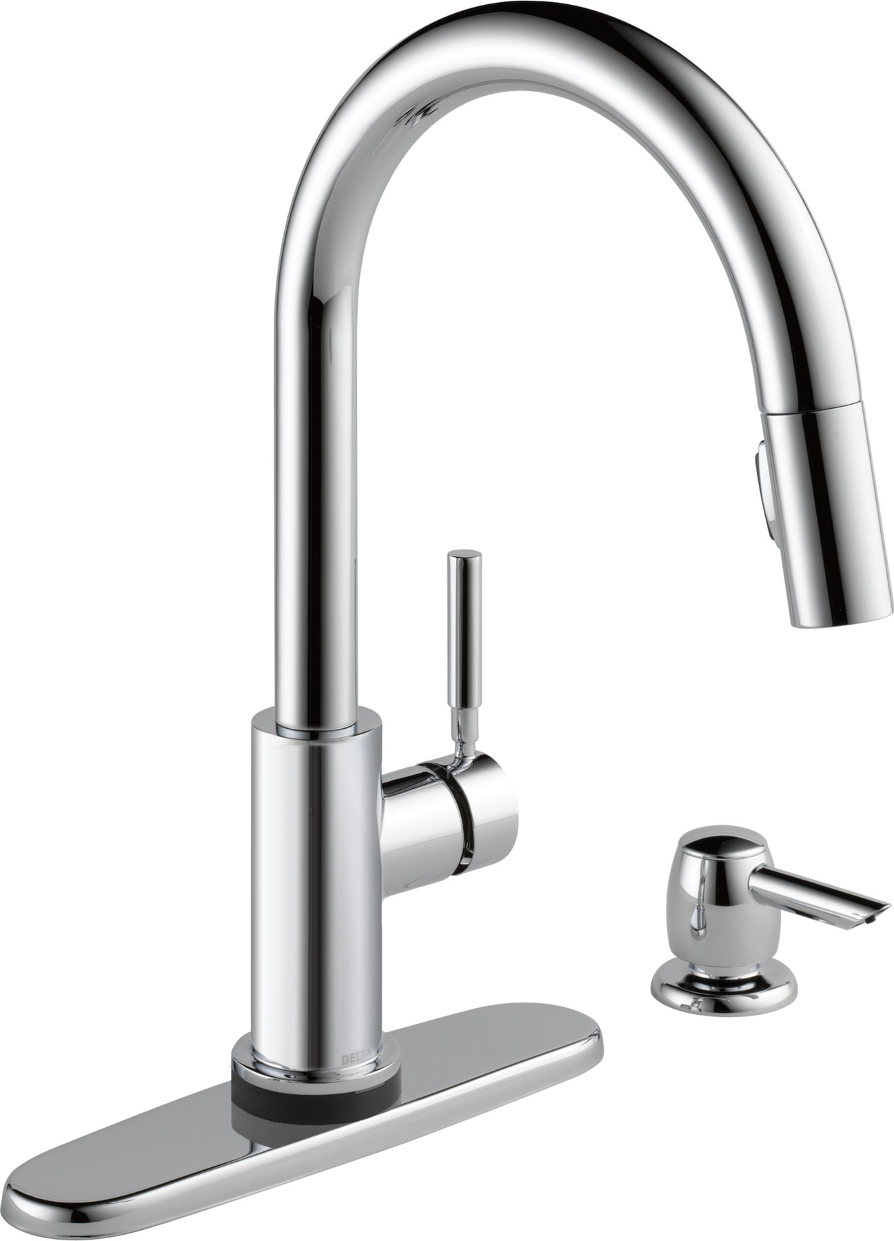 Single Handle Pull-Down Touch2O® Technology Kitchen Faucet with Touchless Technology in Chrome — thumbnail 2